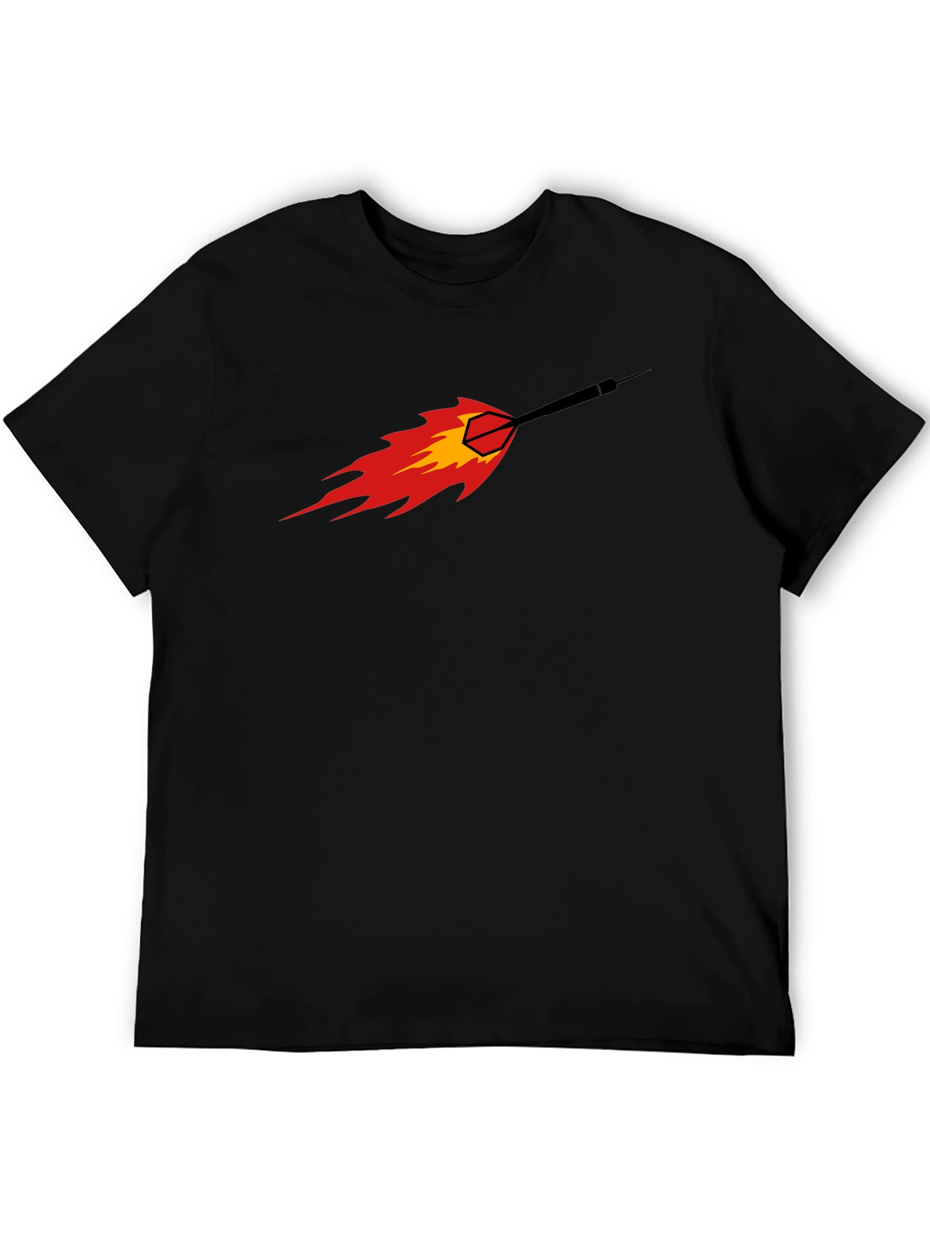 Fiery Dart Graphic Tee - Black