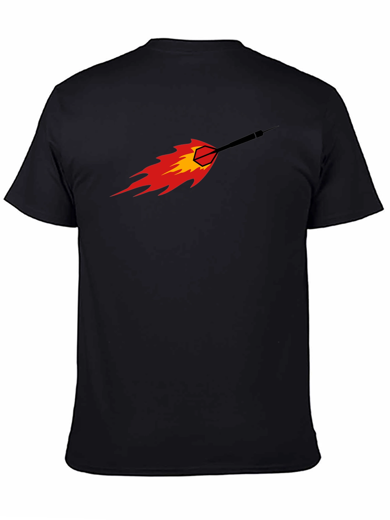 Fiery Dart Graphic Tee - Black