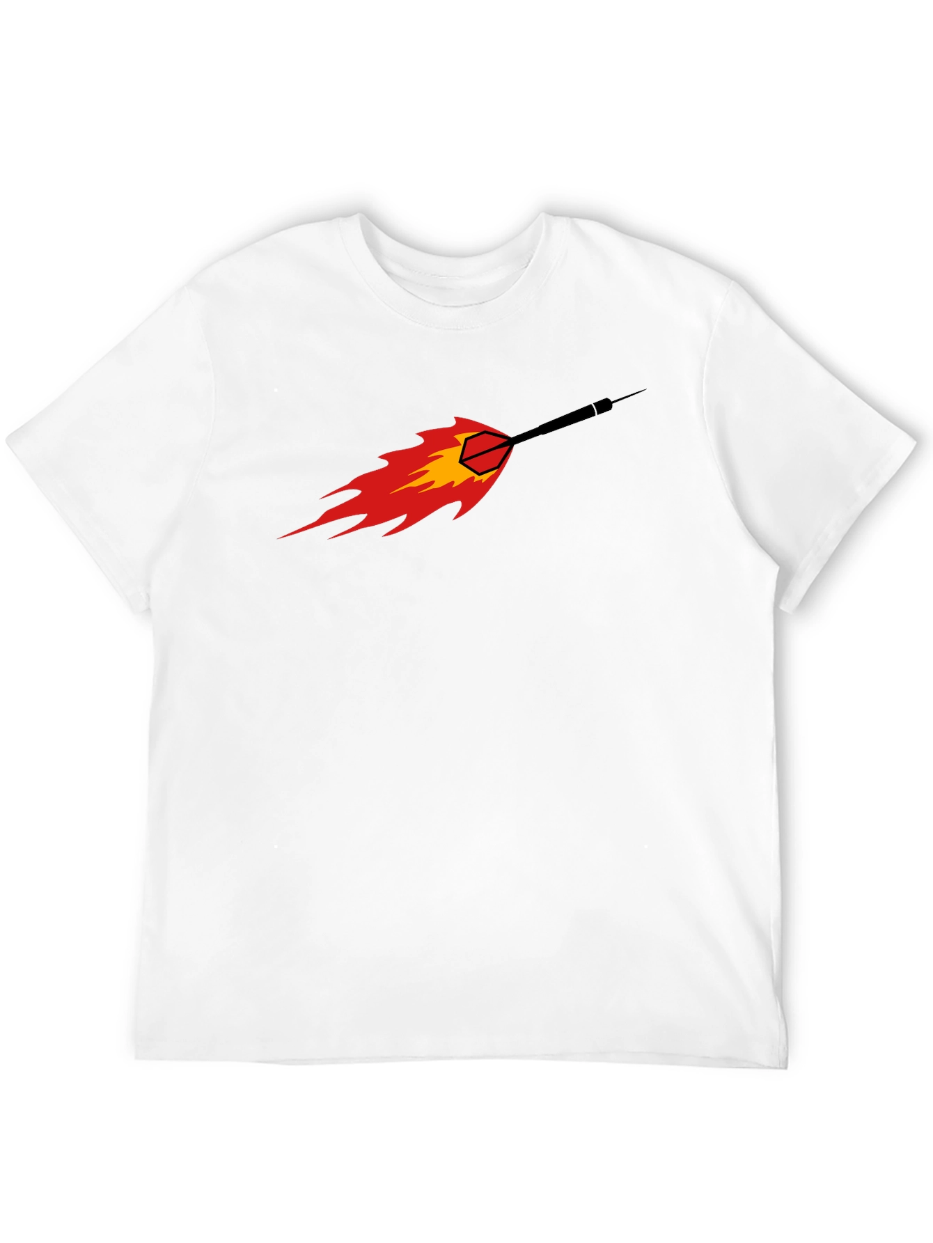 Fiery Dart Graphic Tee - Black
