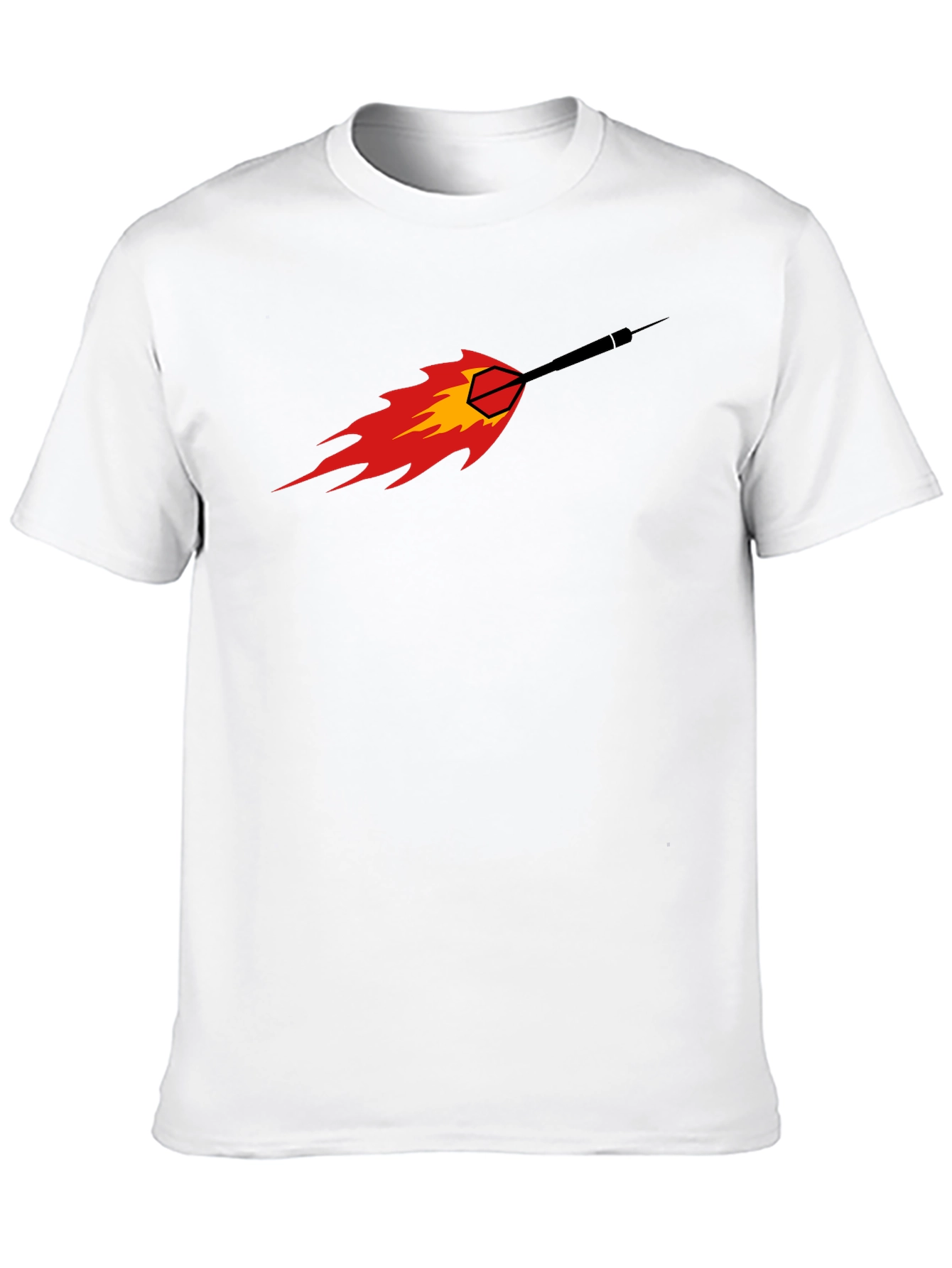 Fiery Dart Graphic Tee - Black