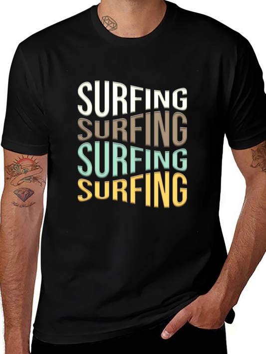 Surfing Graphic T-Shirt - Stylish Summer Tee