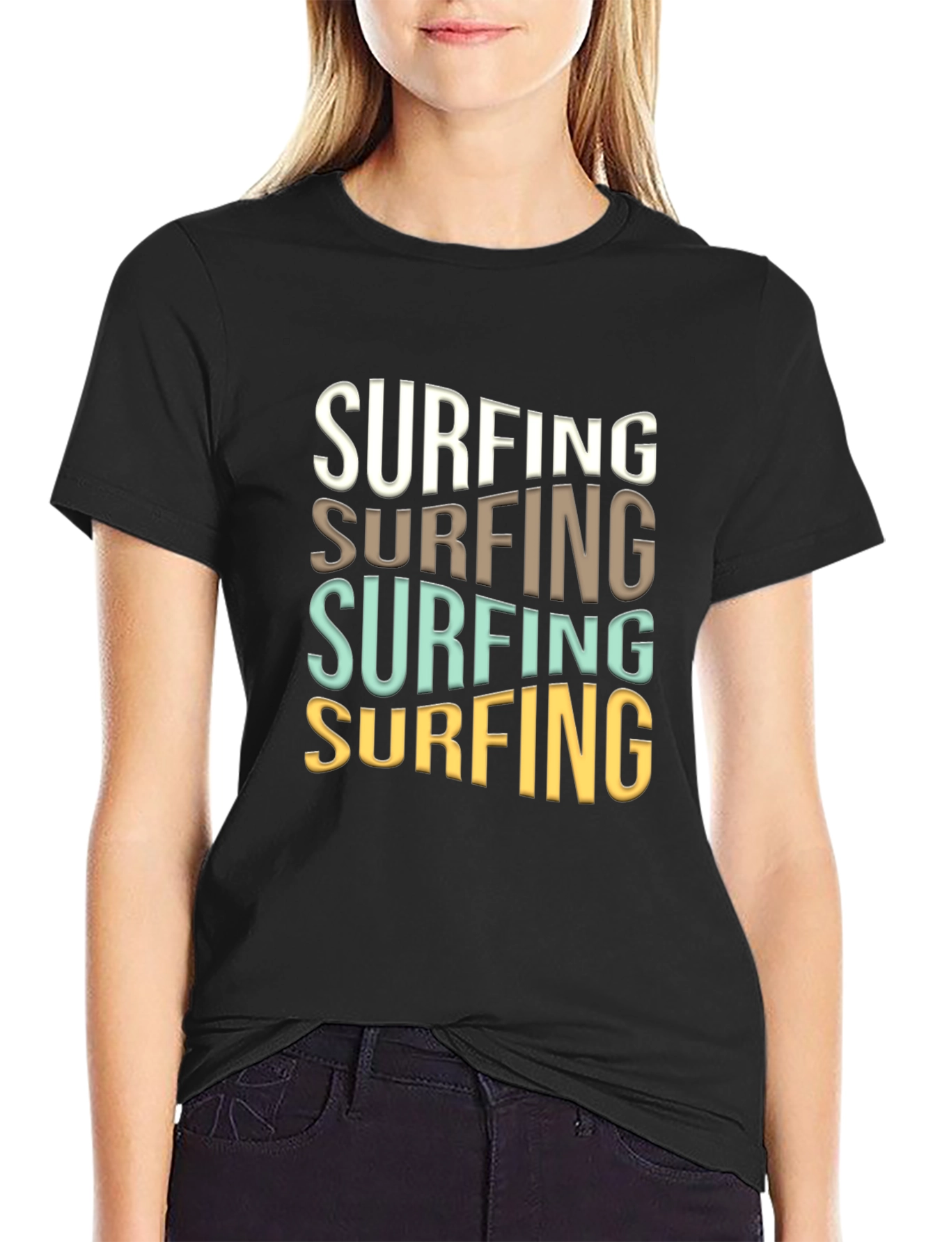 Surfing Graphic T-Shirt - Stylish Summer Tee
