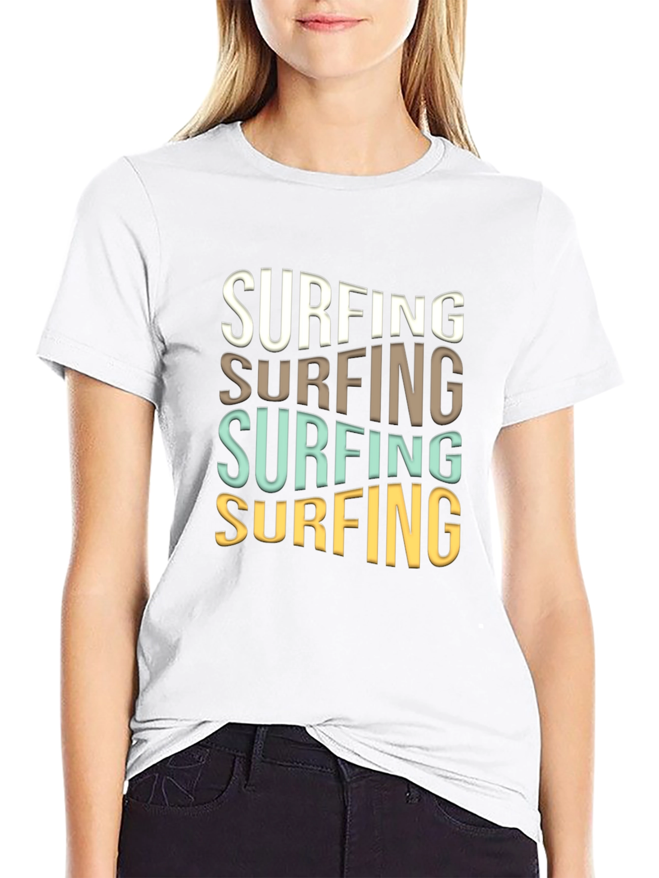 Surfing Graphic T-Shirt - Stylish Summer Tee