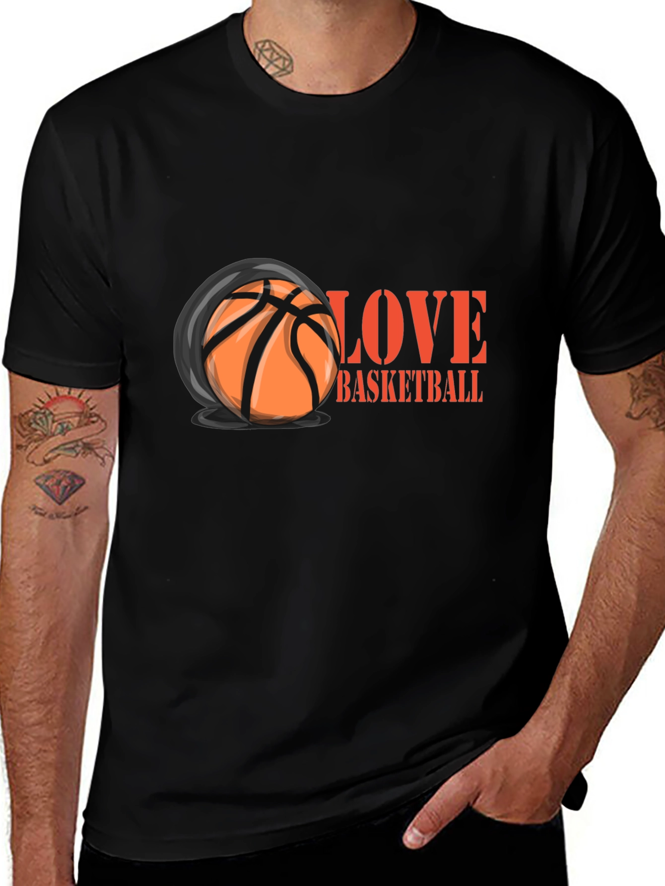 Love Basketball Graphic T-Shirt