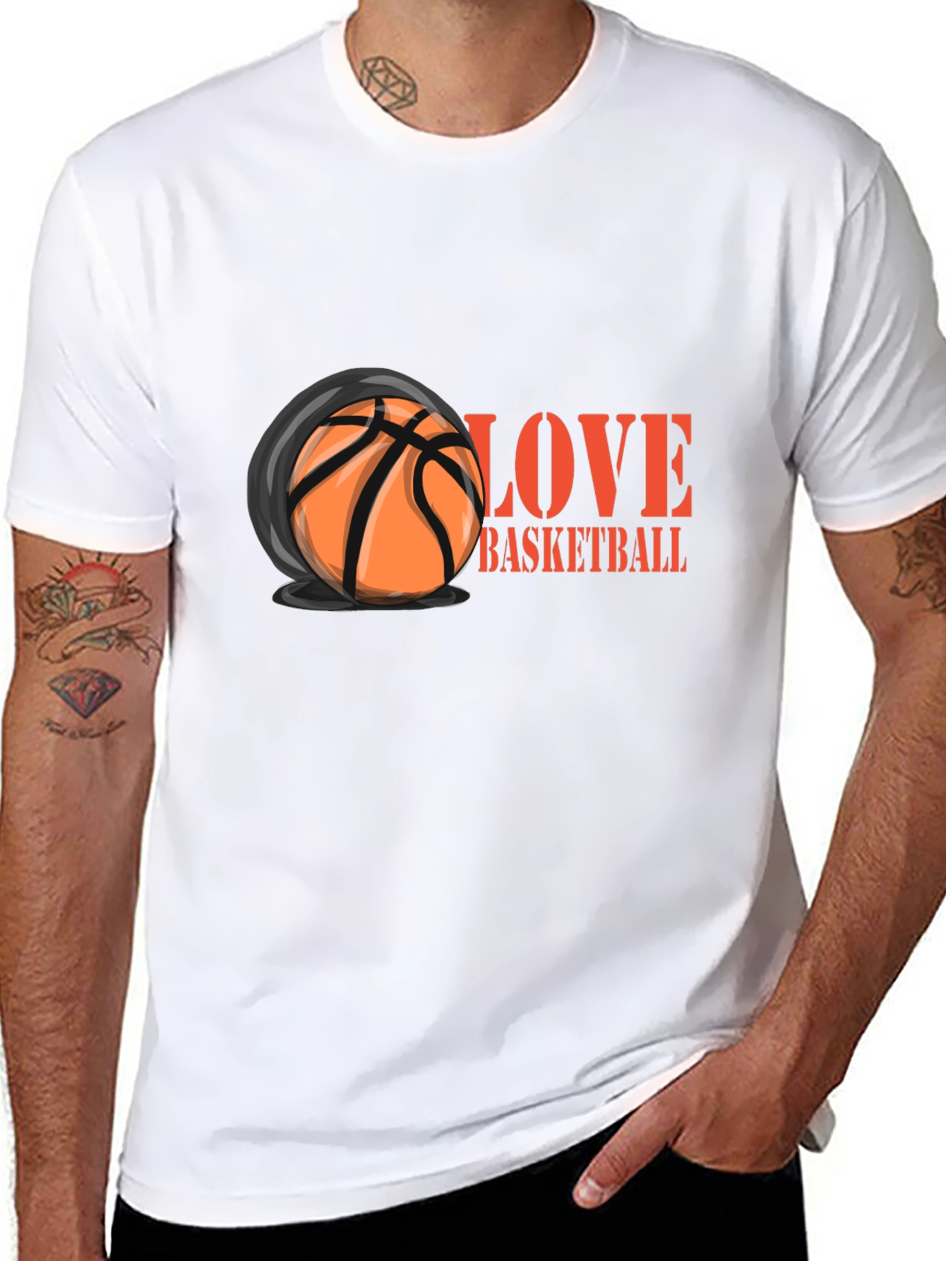 Love Basketball Graphic T-Shirt