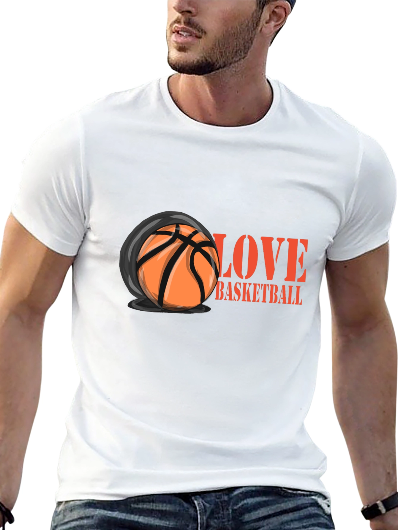 Love Basketball Graphic T-Shirt