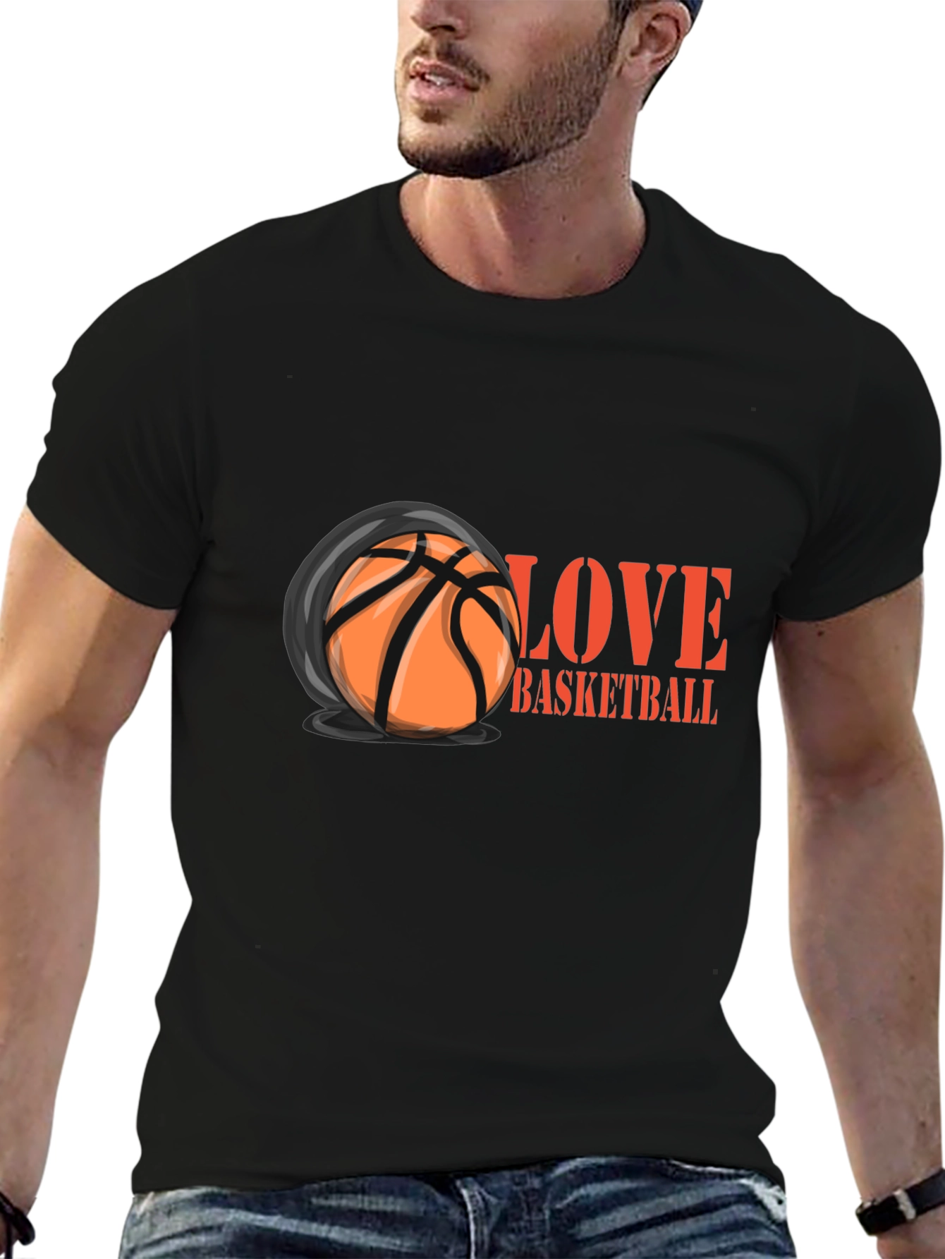 Love Basketball Graphic T-Shirt