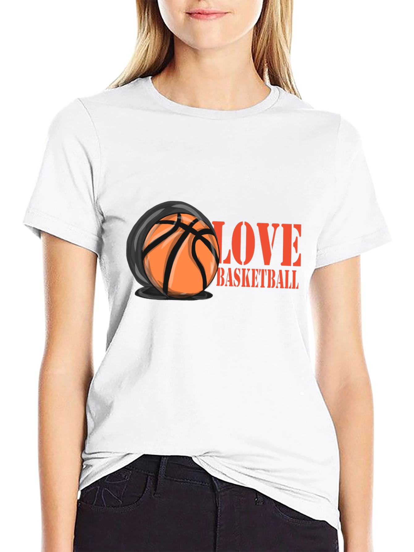 Love Basketball Graphic T-Shirt