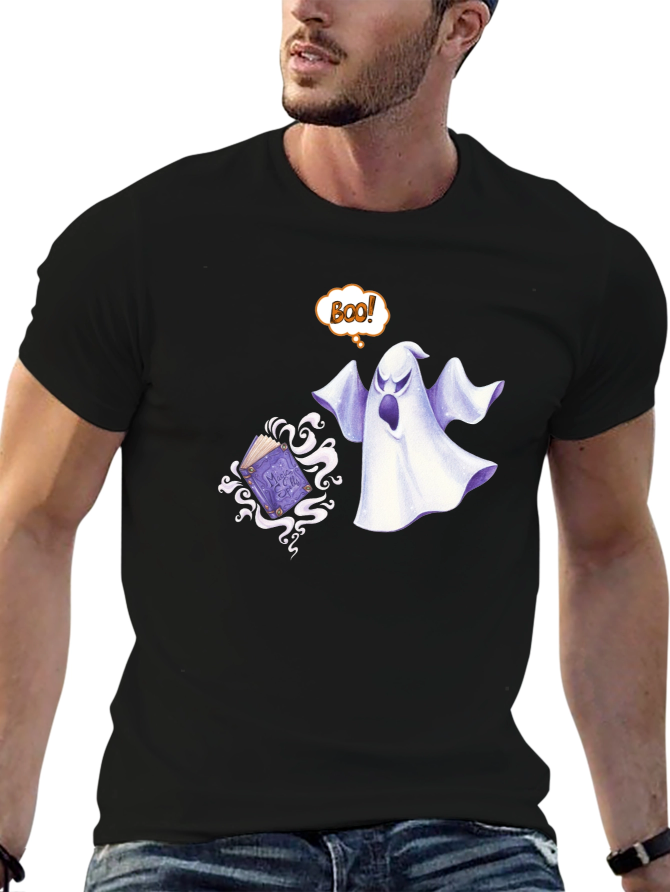 Ghostly Boo! Graphic T-Shirt