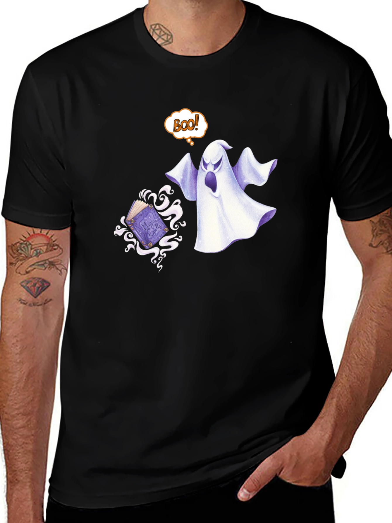 Ghostly Boo! Graphic T-Shirt