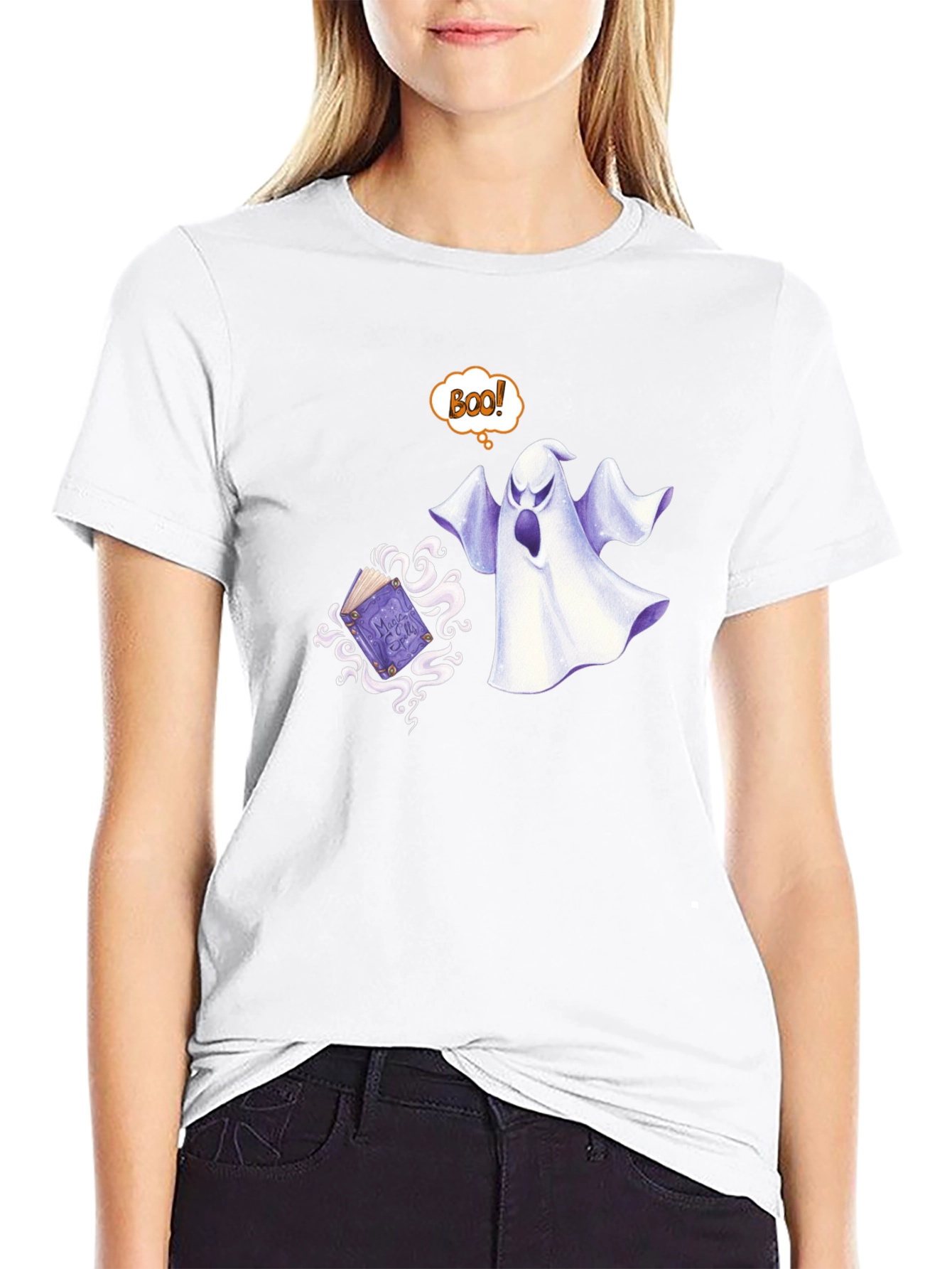 Ghostly Boo! Graphic T-Shirt