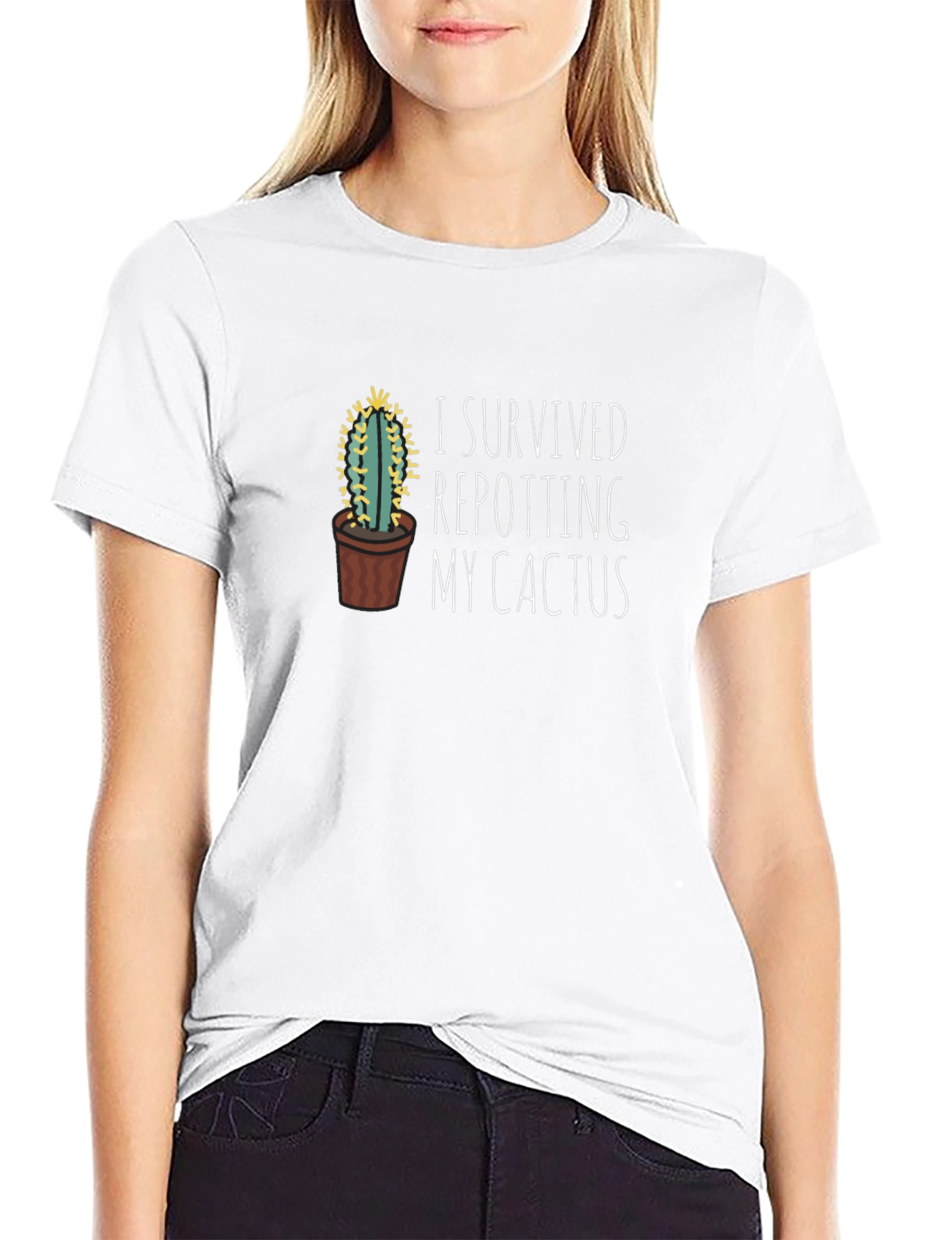 I Survived Repotting My Cactus T-Shirt