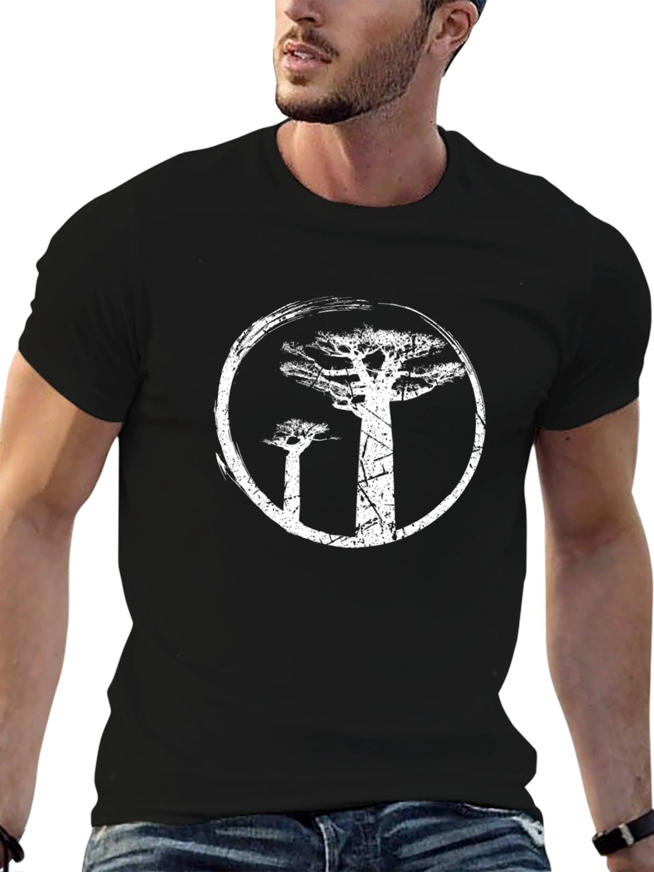 Baobab Tree Graphic Tee - Black