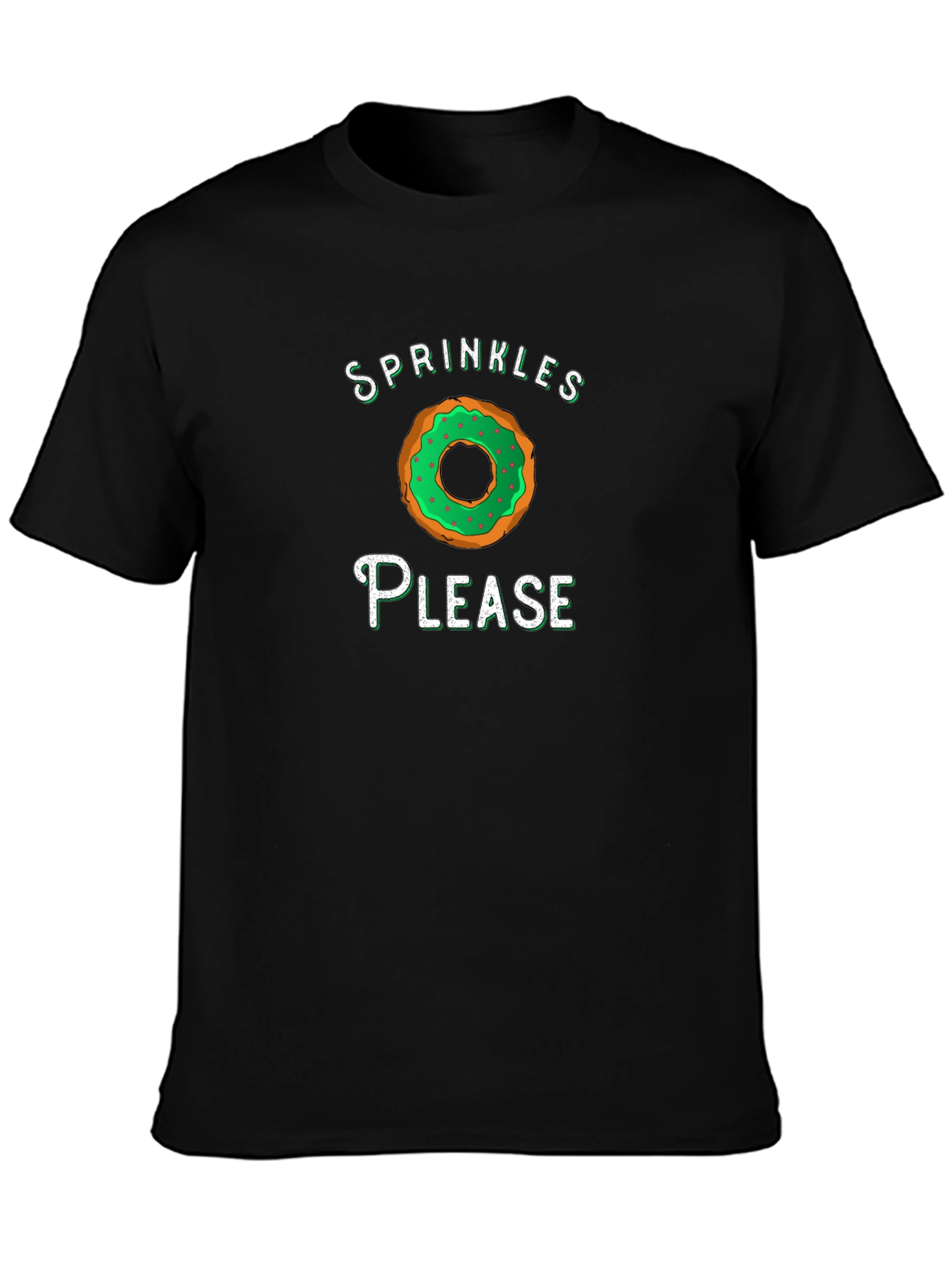 Sprinkles Please Donut Graphic T-Shirt
