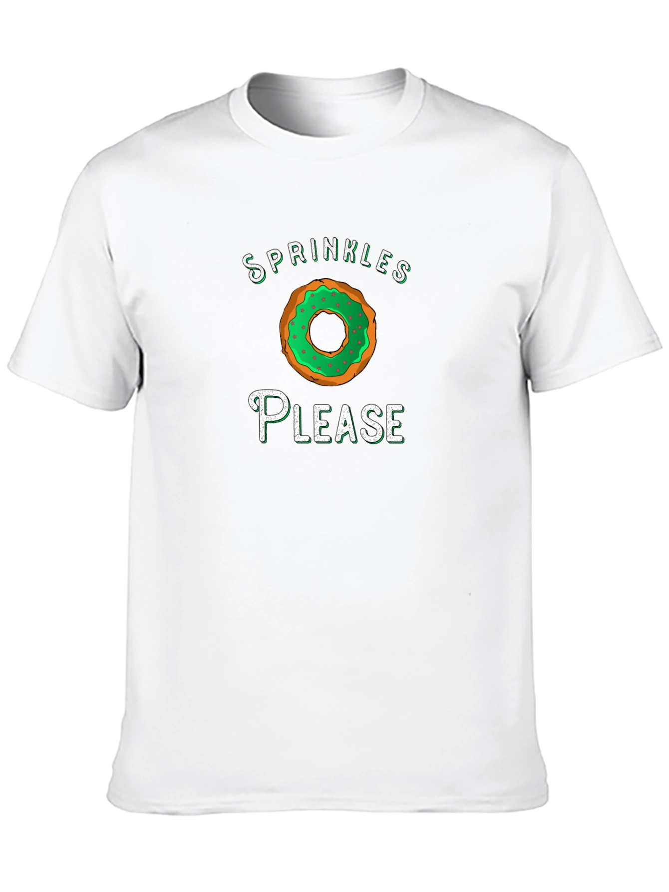 Sprinkles Please Donut Graphic T-Shirt