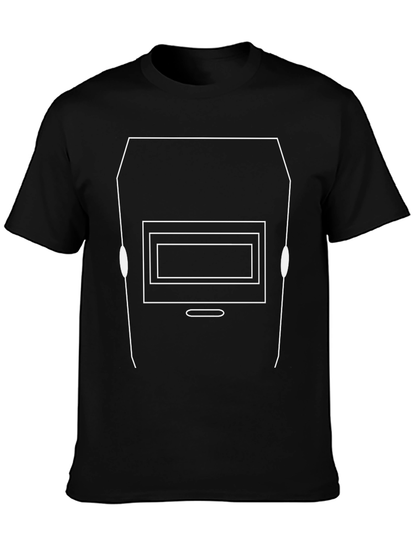 Welders Mask Graphic Tee - Black Cotton Comfort