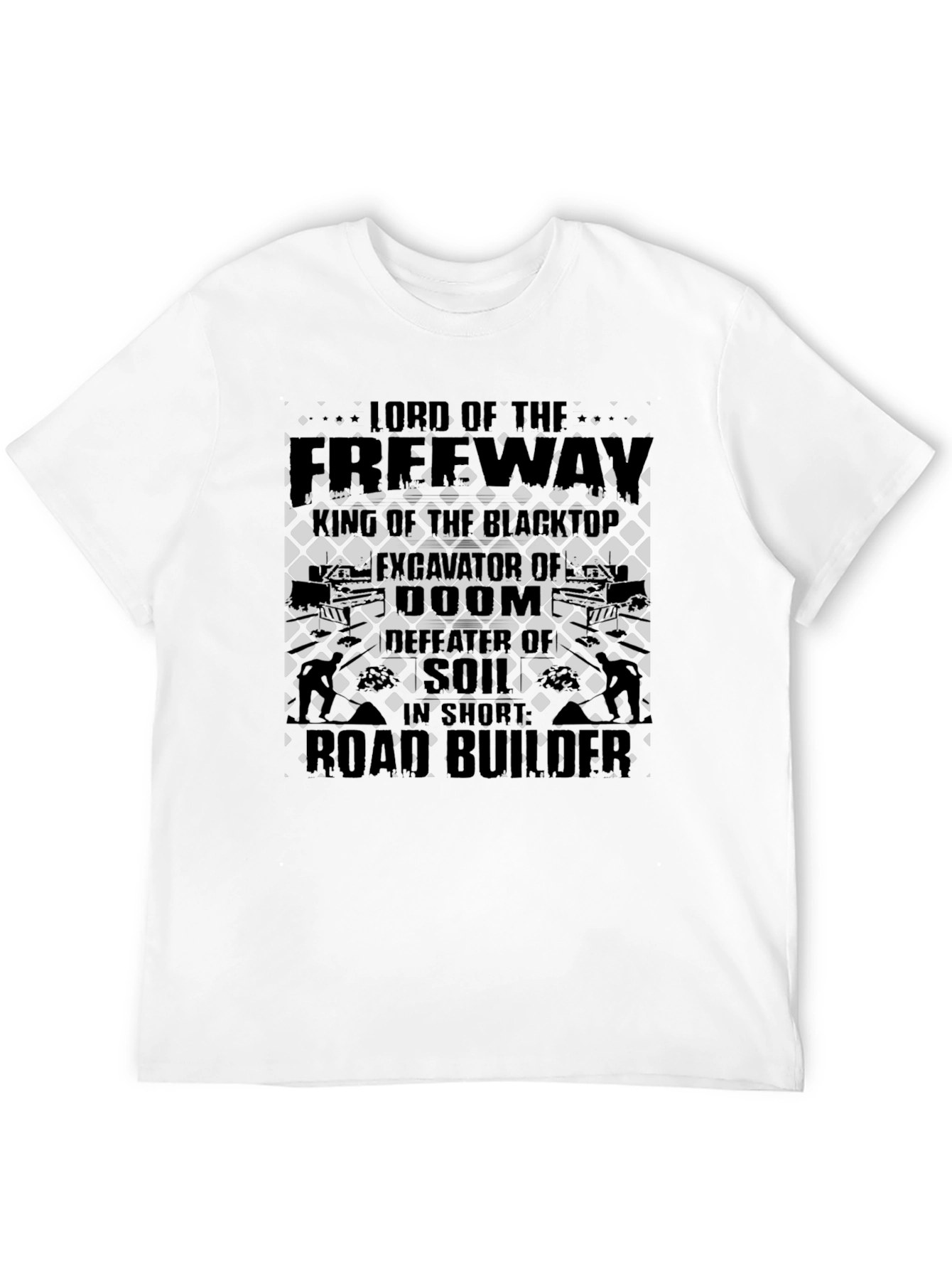 Freeway Lord Road Builder Graphic Black T-Shirt
