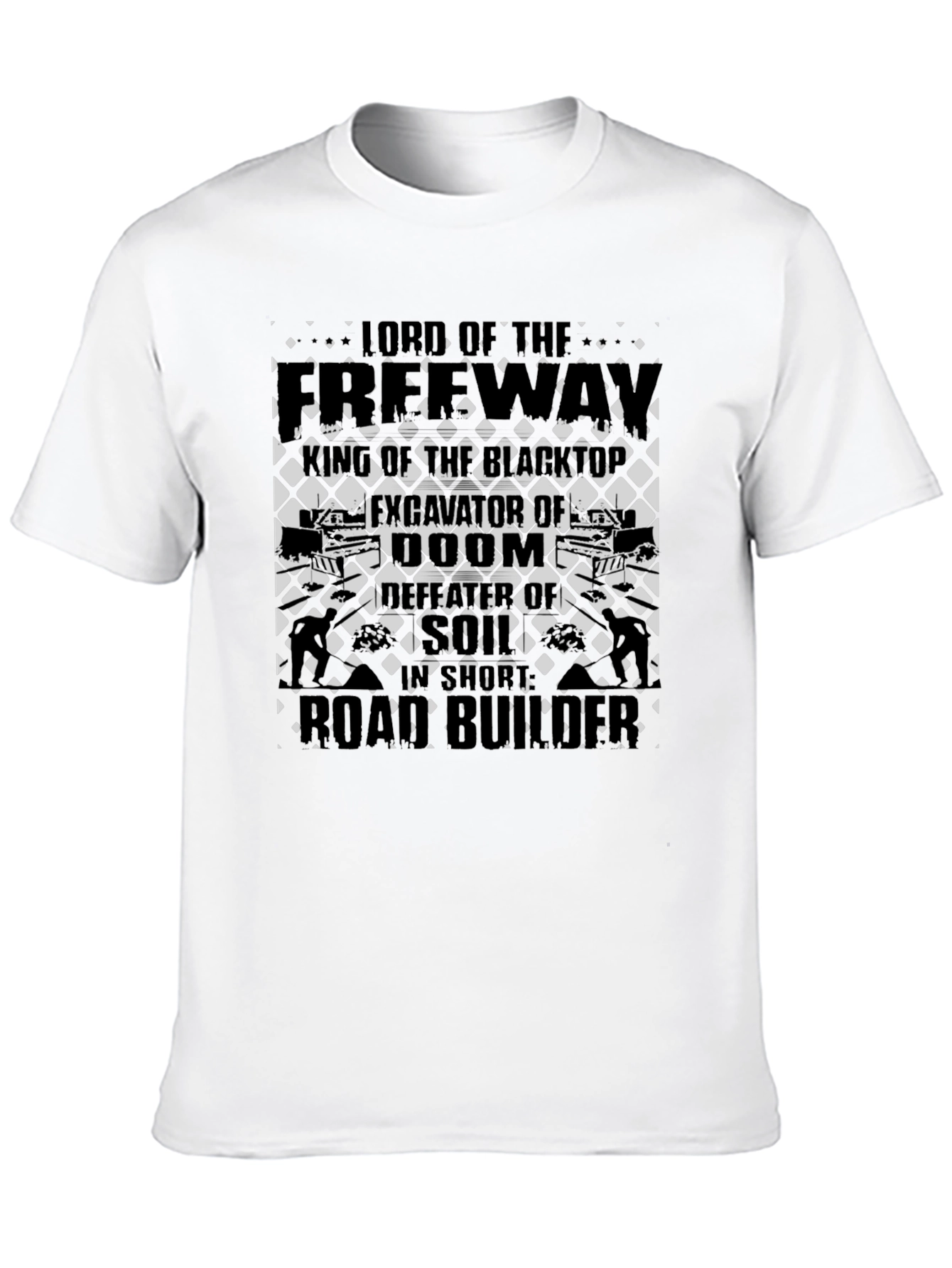 Freeway Lord Road Builder Graphic Black T-Shirt