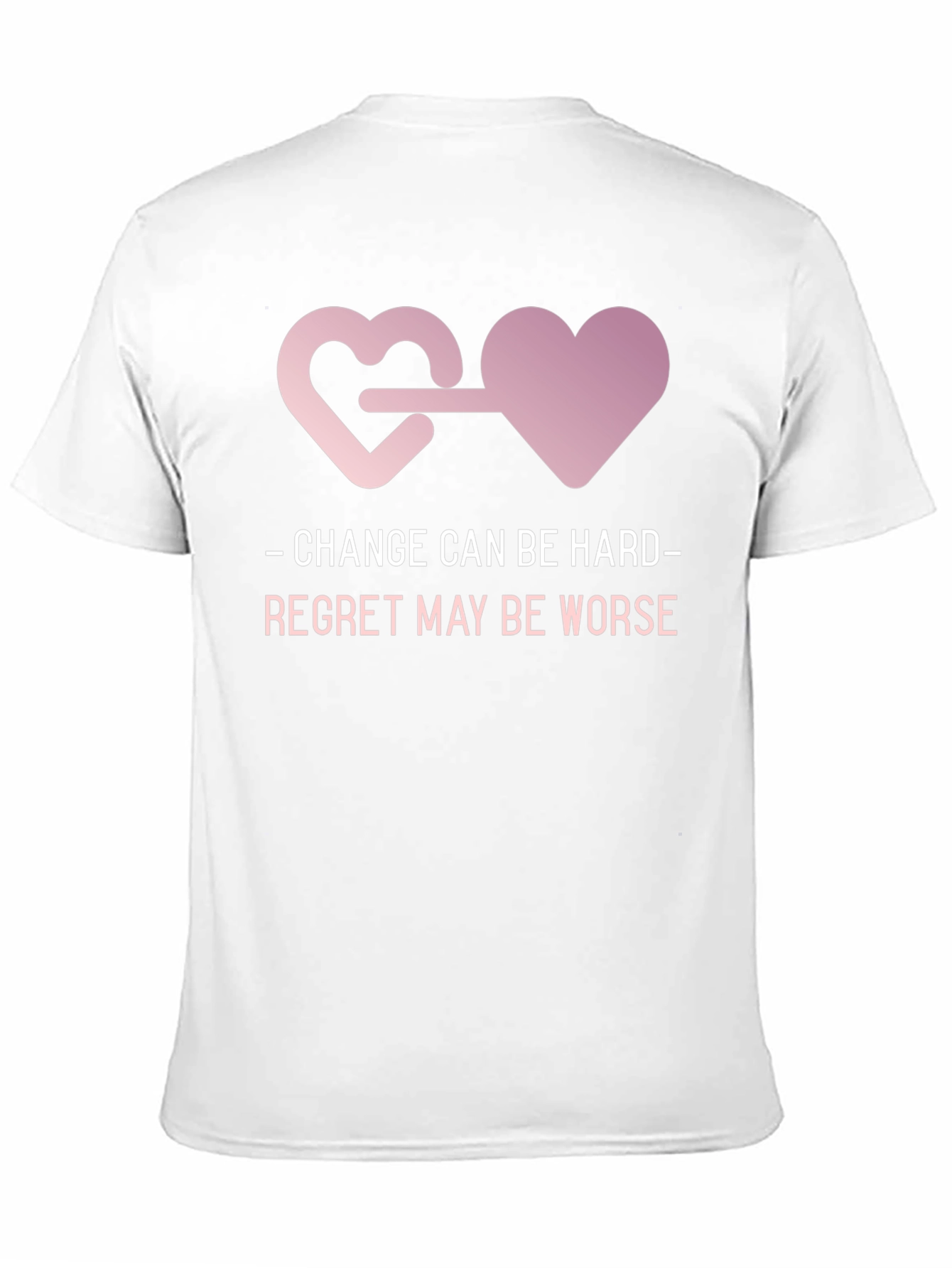Change is Hard T-Shirt with Heart Connection Design