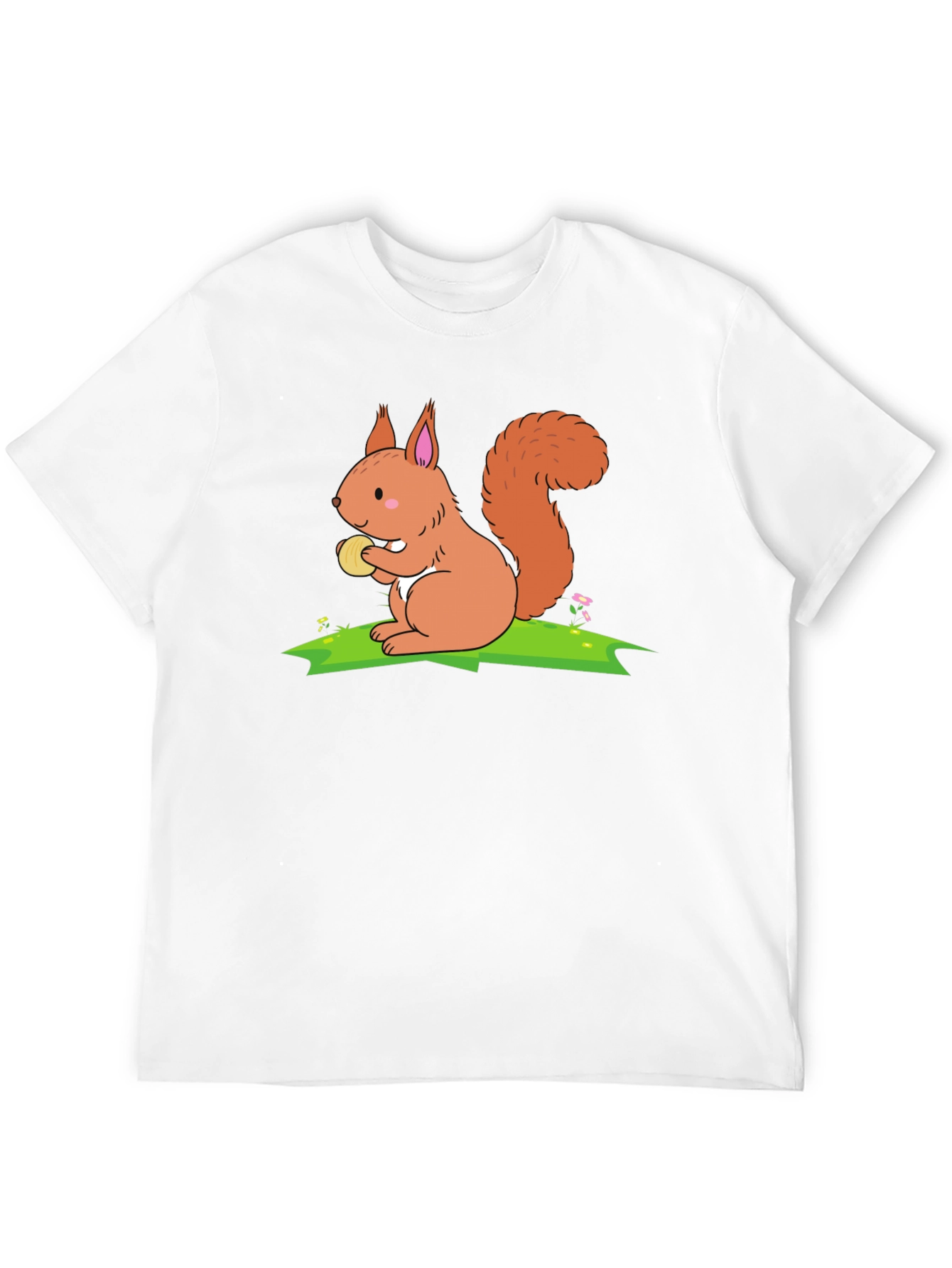 Squirrel Graphic T-Shirt - Black Cotton Tee