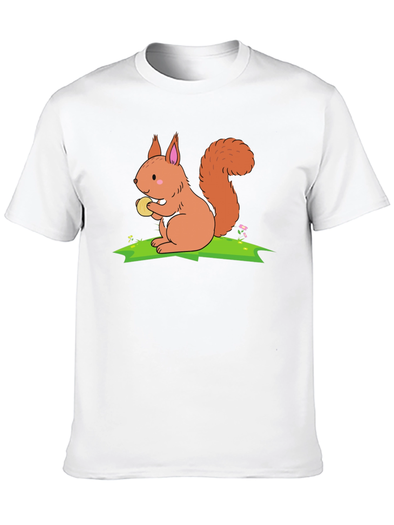 Squirrel Graphic T-Shirt - Black Cotton Tee