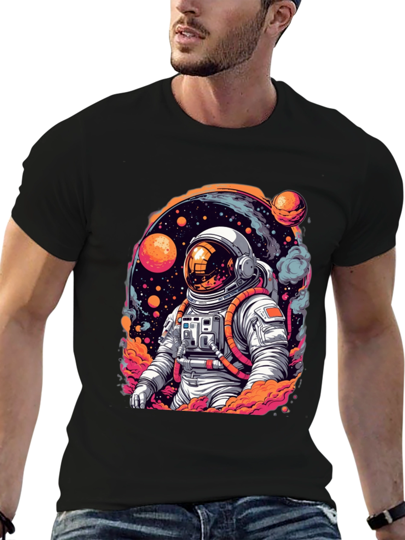 Astronaut Space Graphic T-Shirt