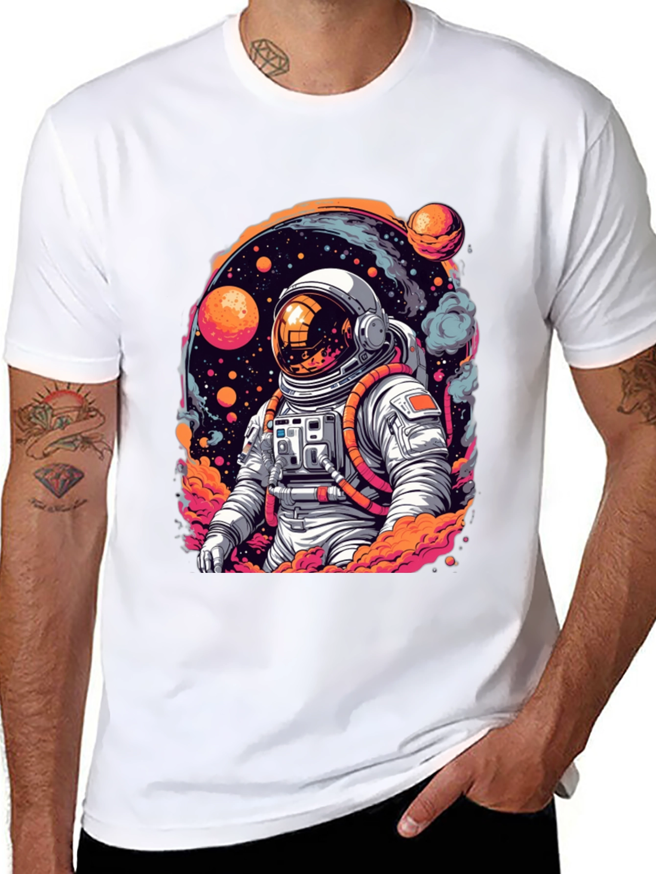 Astronaut Space Graphic T-Shirt