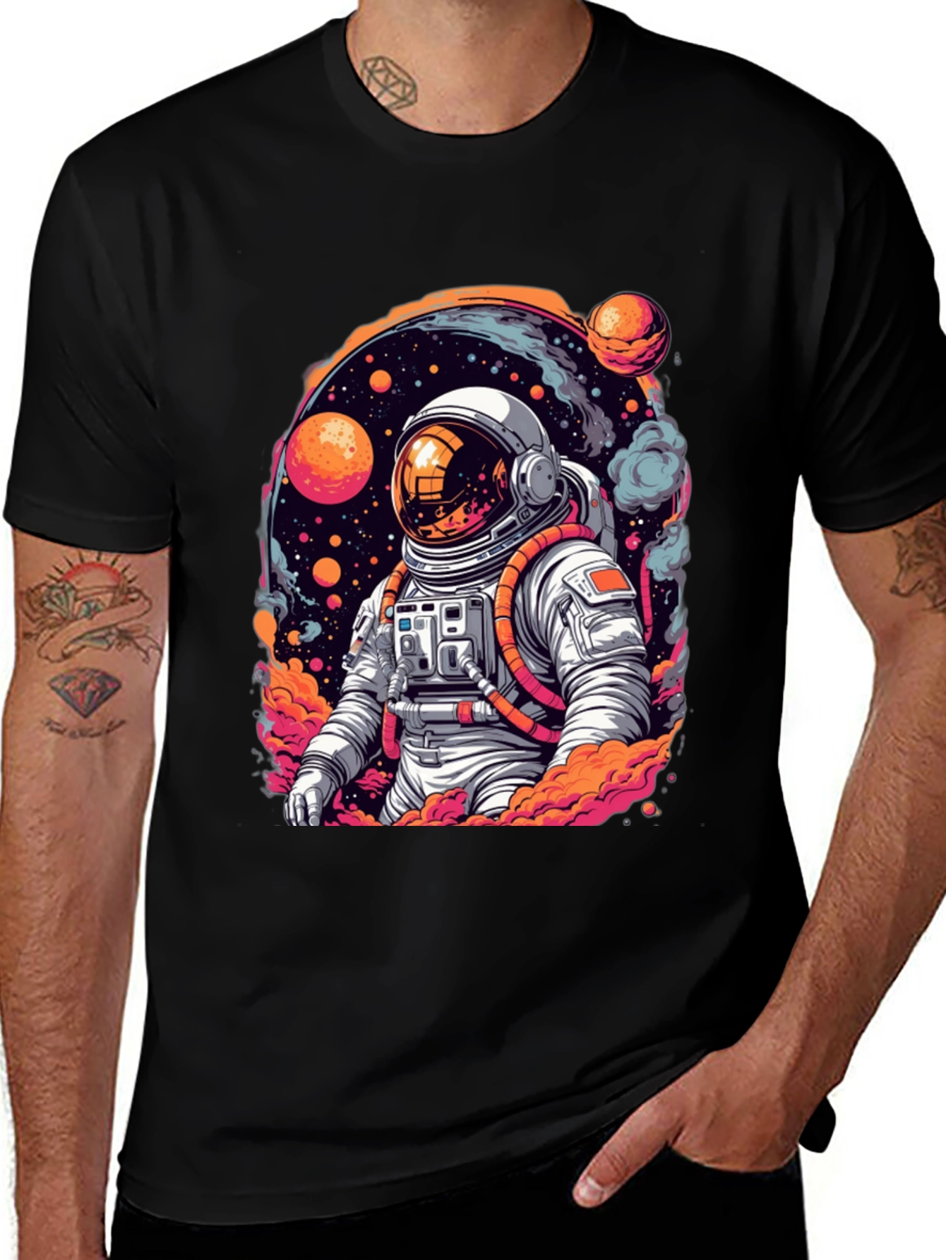Astronaut Space Graphic T-Shirt
