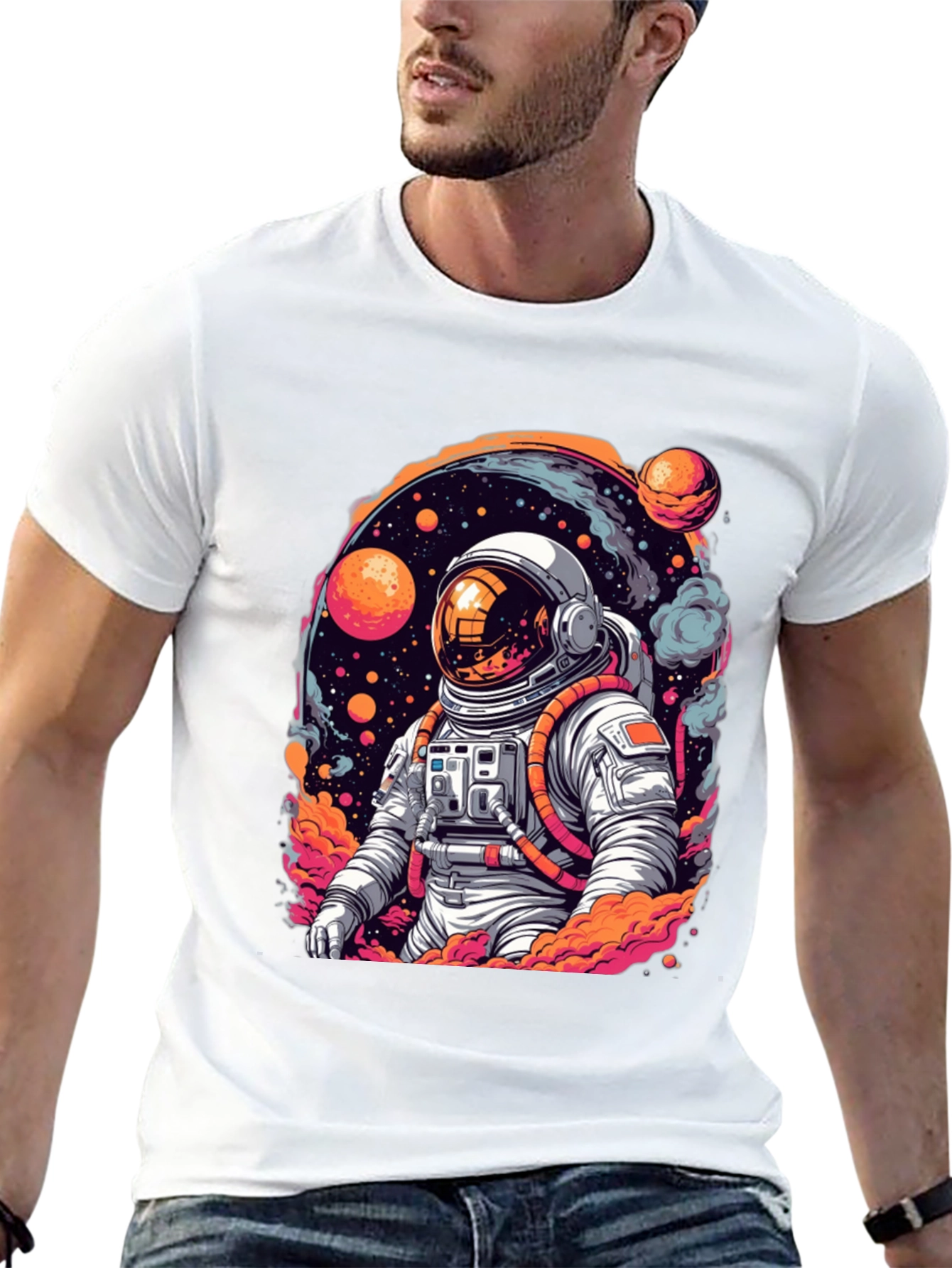 Astronaut Space Graphic T-Shirt