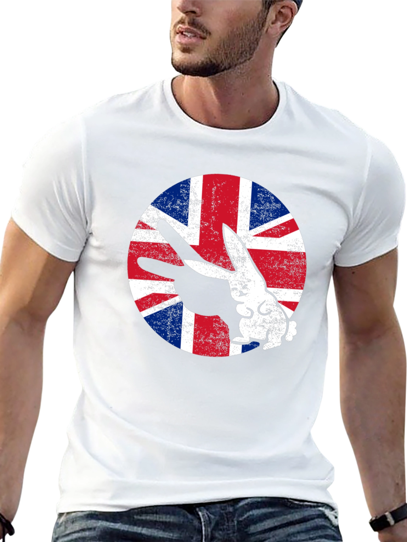 Union Jack Rabbit T-Shirt - British Pride