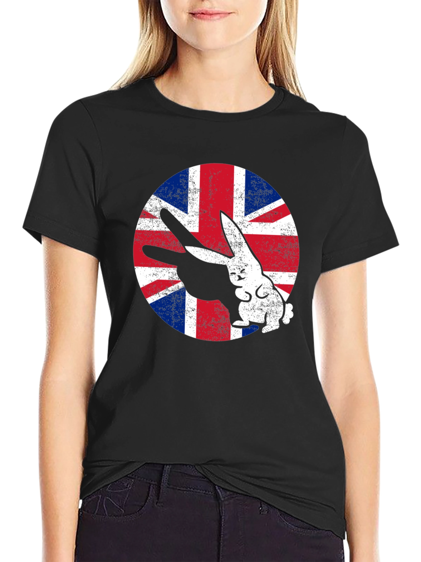 Union Jack Rabbit T-Shirt - British Pride
