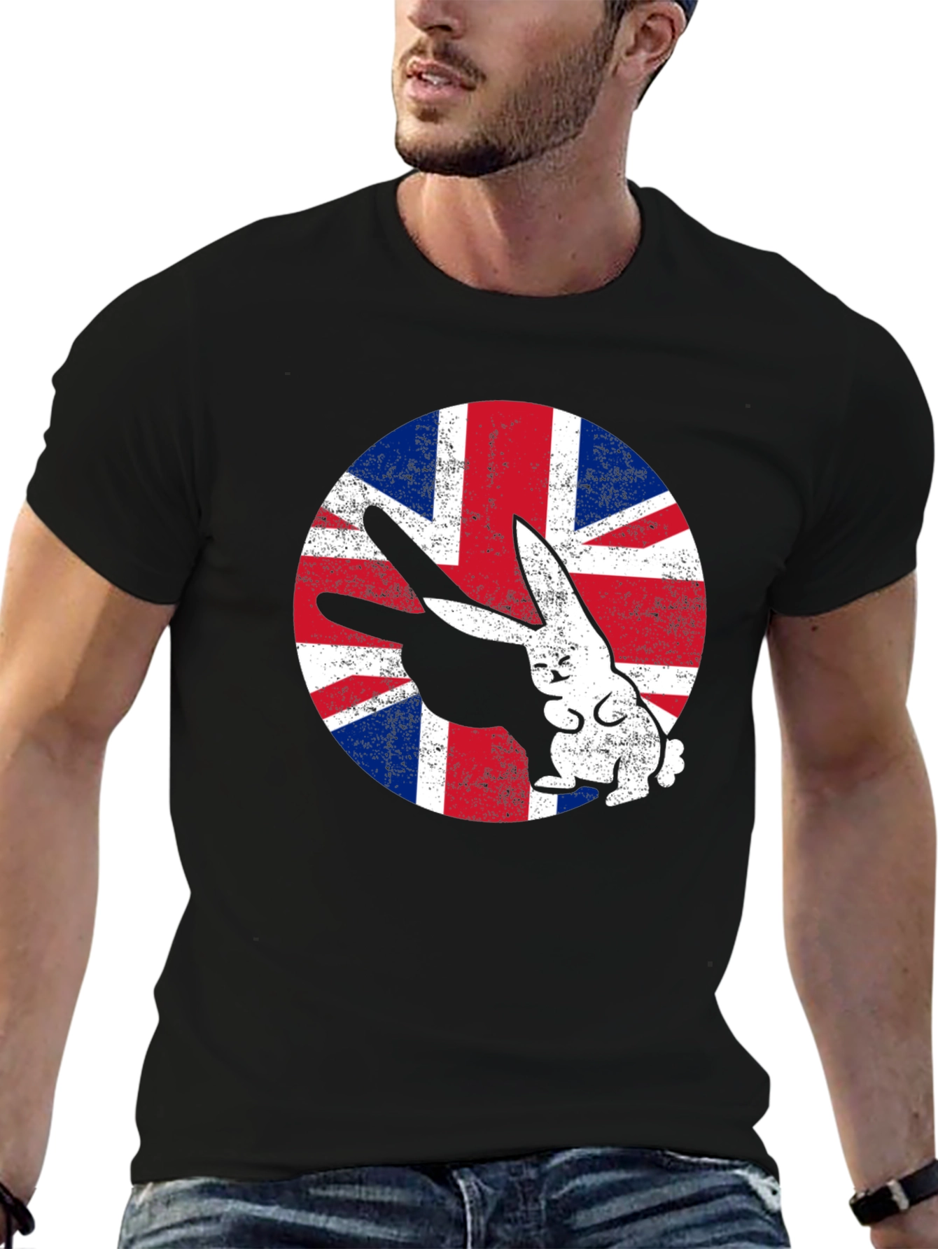Union Jack Rabbit T-Shirt - British Pride