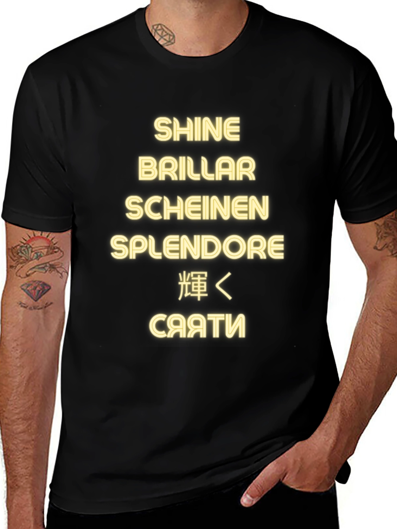 Shine in Every Language T-Shirt - Premium Quality