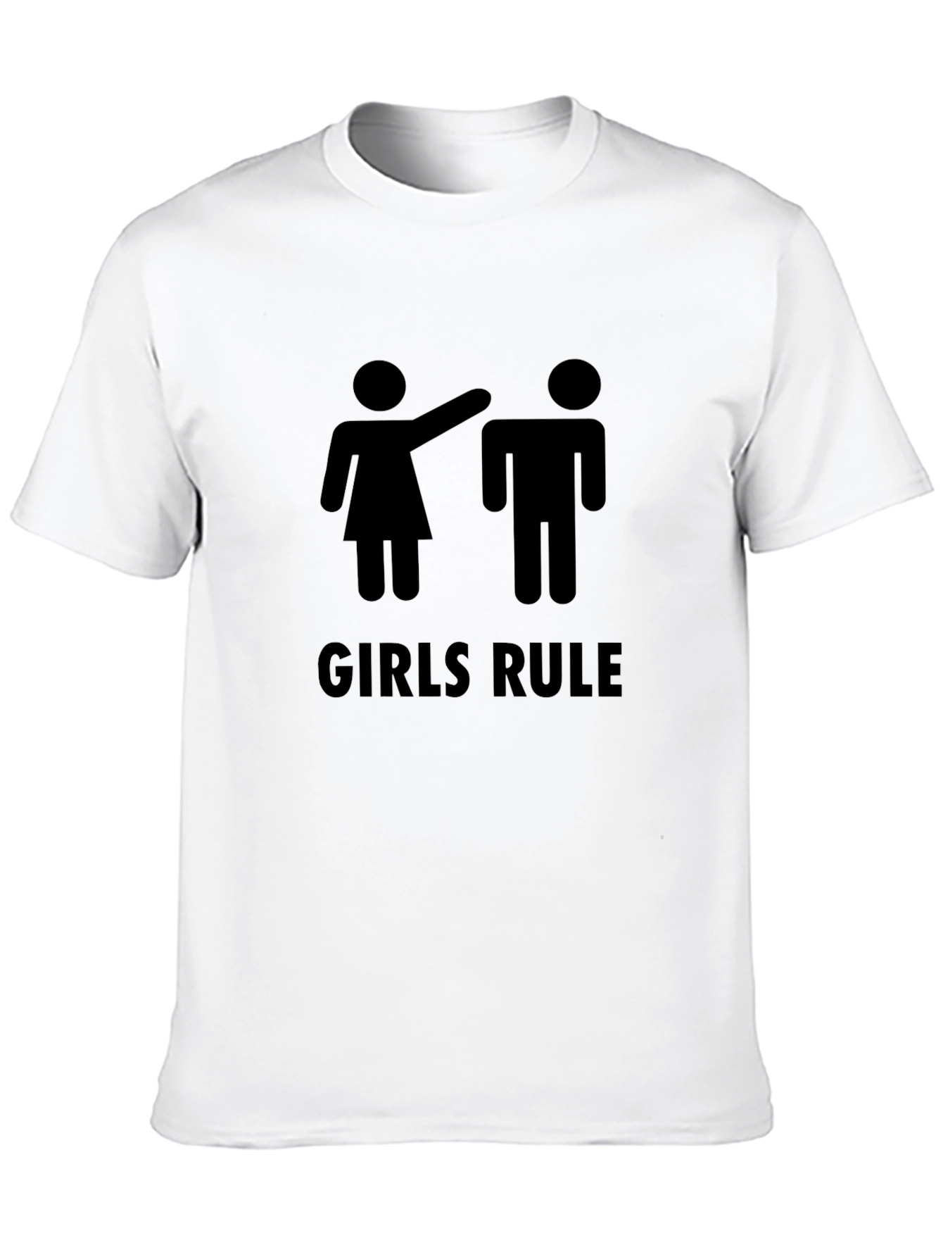 Girls Rule Graphic Tee - Black Humor Shirt