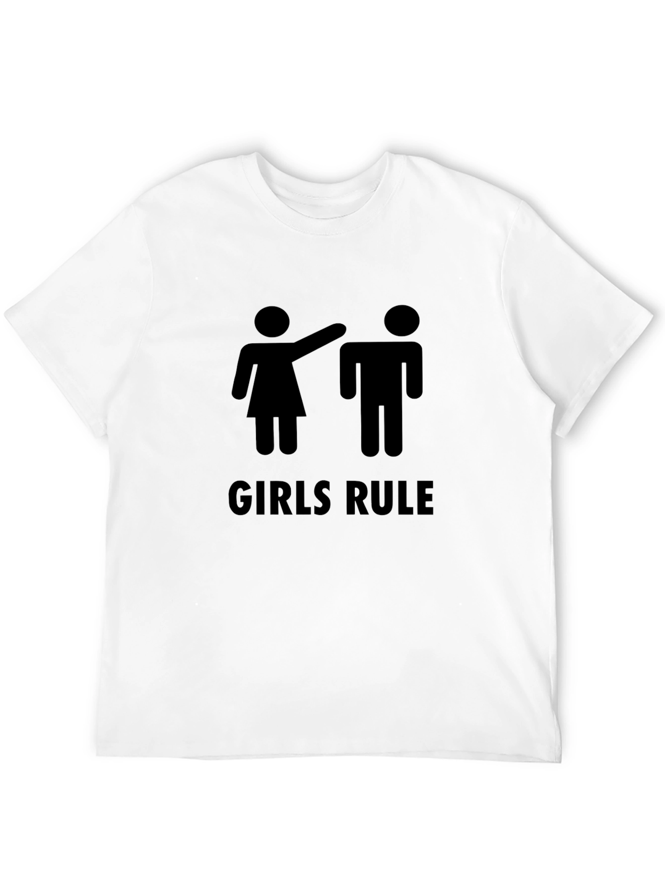 Girls Rule Graphic Tee - Black Humor Shirt