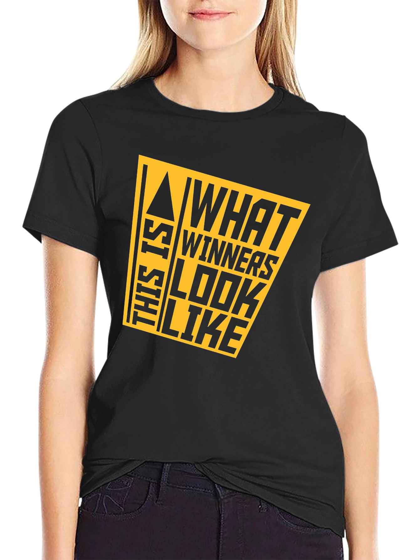 Winners Look Like This Tee - Graphic Black T-Shirt