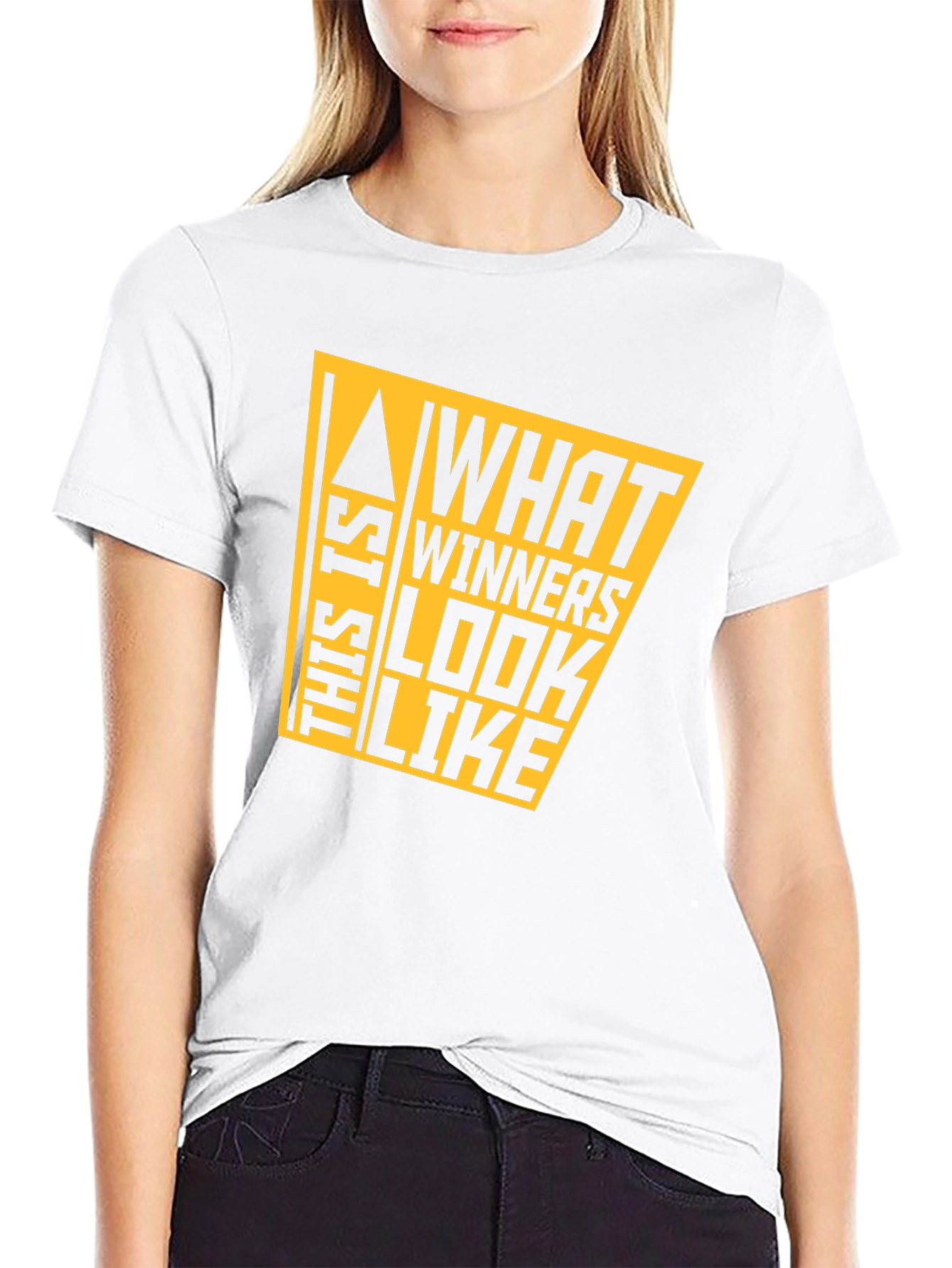 Winners Look Like This Tee - Graphic Black T-Shirt