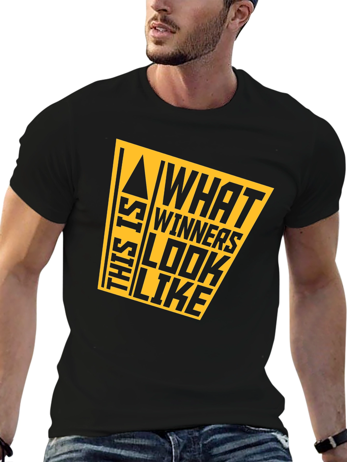 Winners Look Like This Tee - Graphic Black T-Shirt