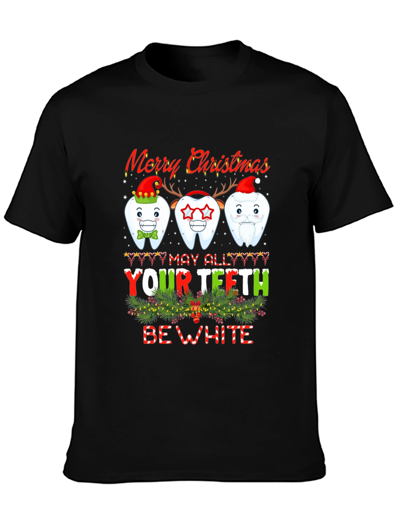 Merry Christmas Teeth Graphic Tee
