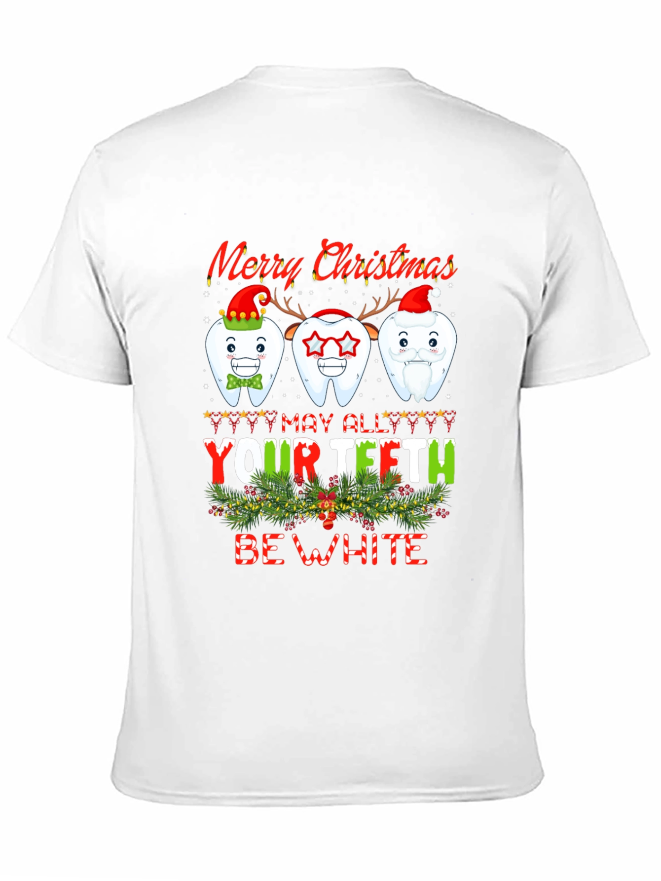 Merry Christmas Teeth Graphic Tee