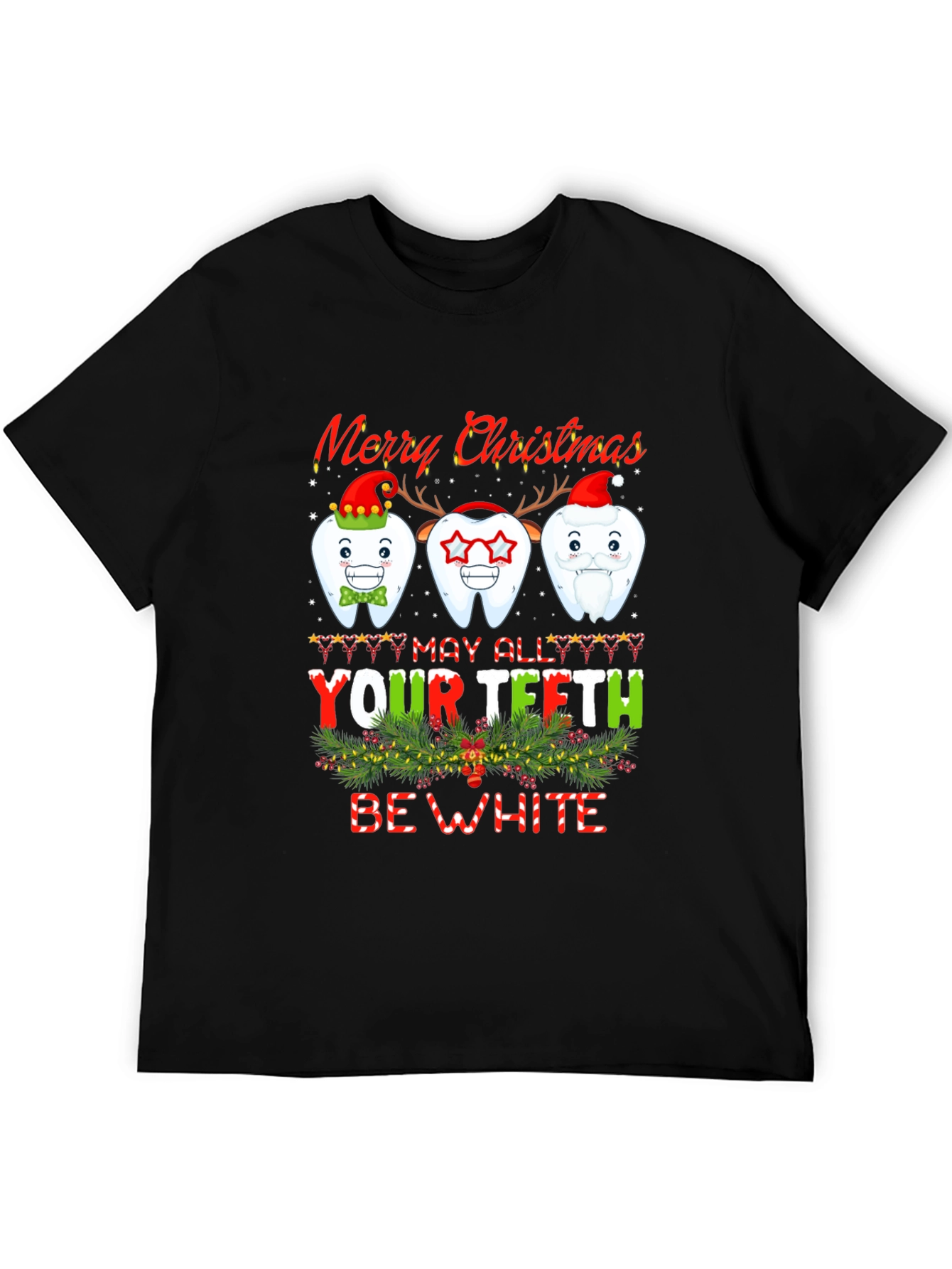 Merry Christmas Teeth Graphic Tee