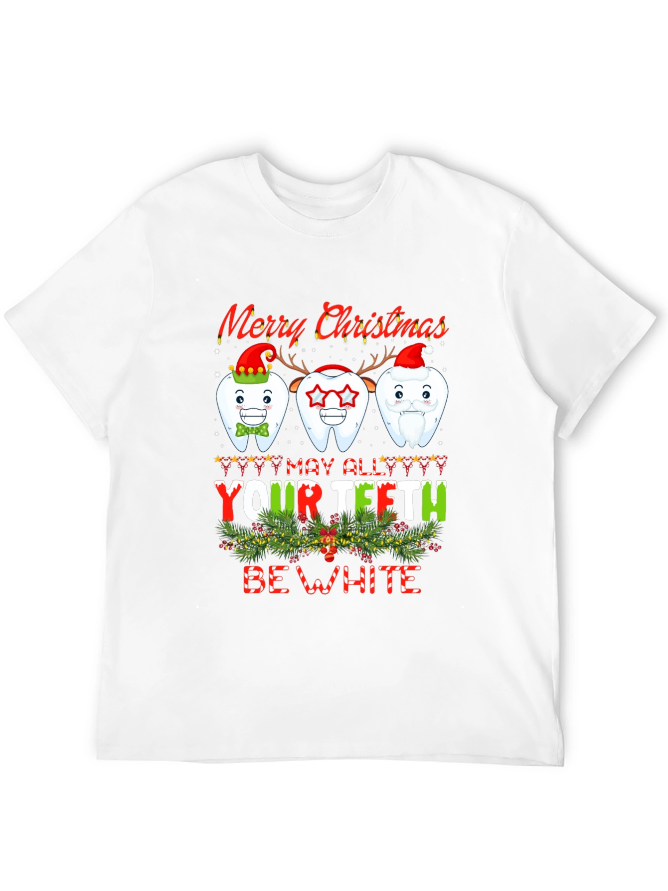 Merry Christmas Teeth Graphic Tee