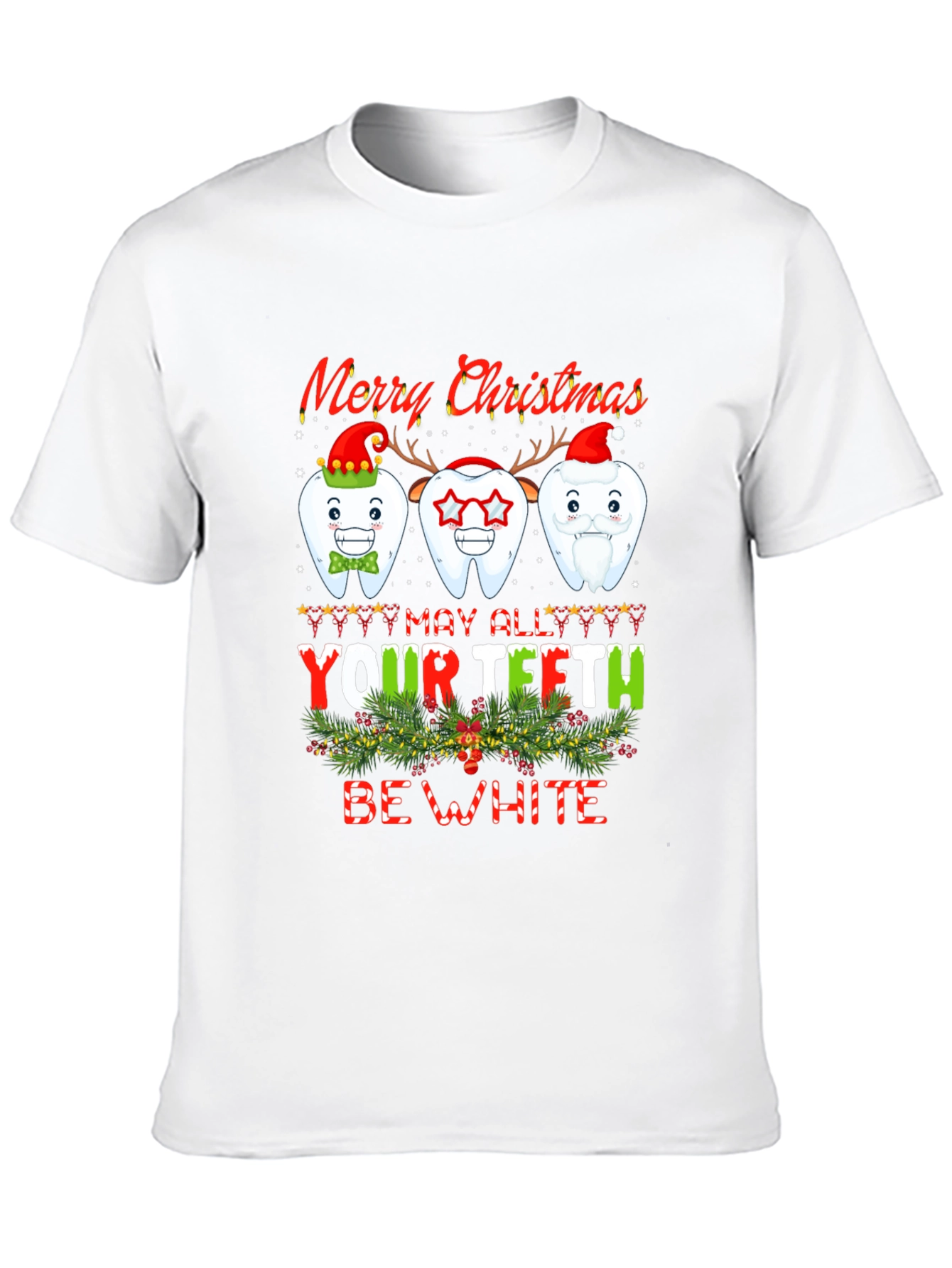 Merry Christmas Teeth Graphic Tee