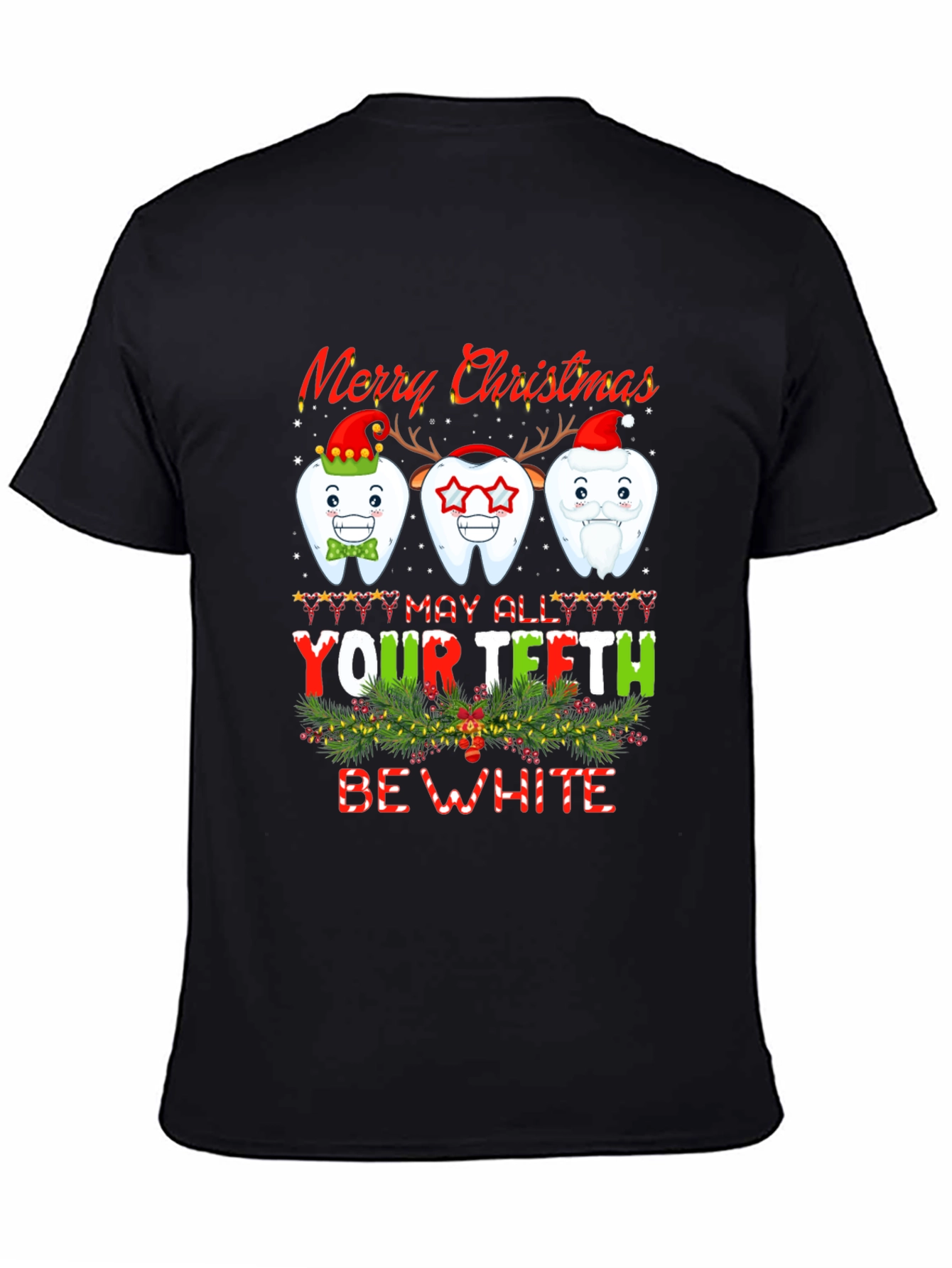 Merry Christmas Teeth Graphic Tee