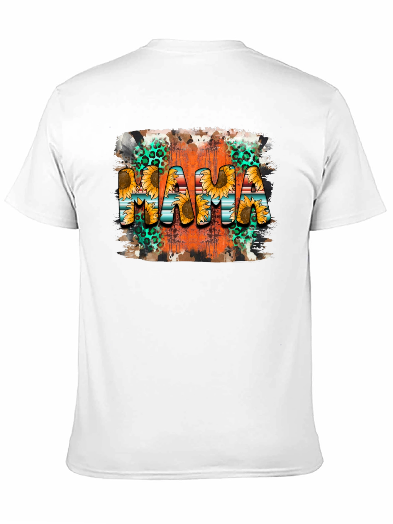 Mama Sunflower Graphic Tee - Black