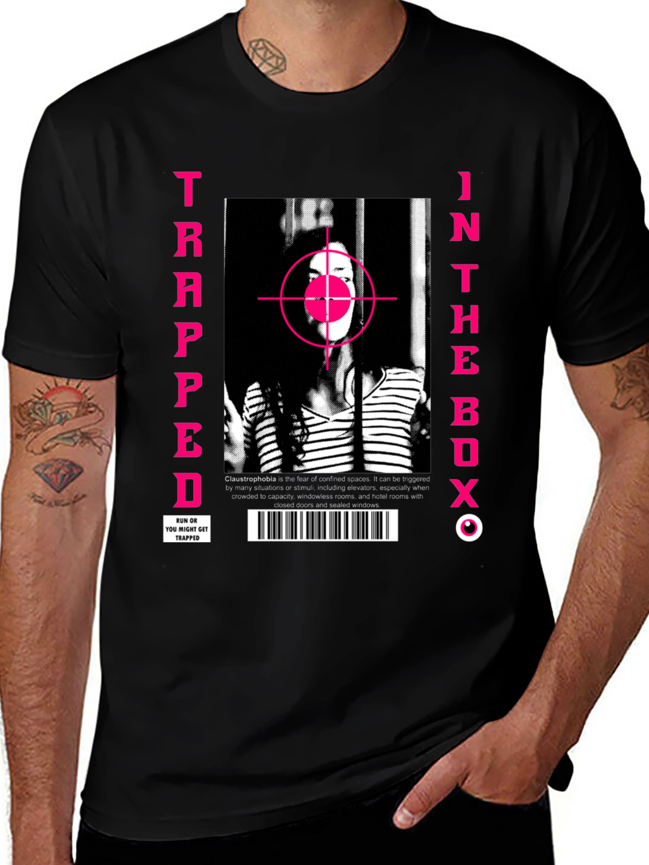 Trapped in the Box Graphic Tee - Edgy Streetwear