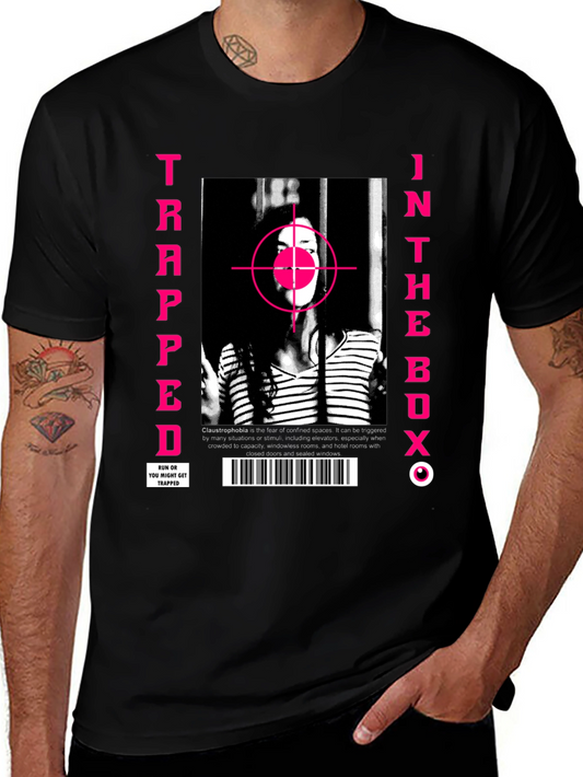 Trapped in the Box Graphic Tee - Edgy Streetwear