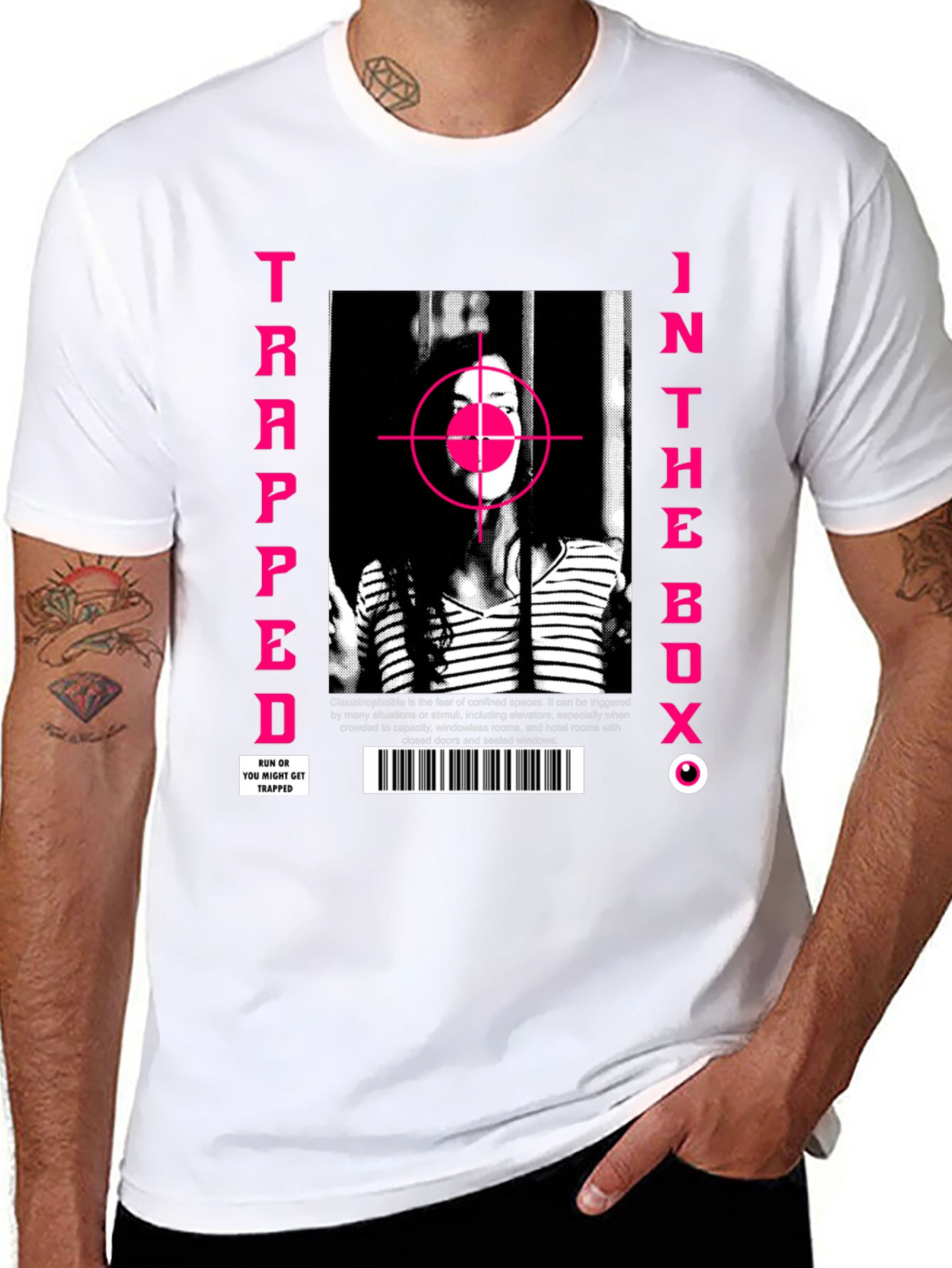 Trapped in the Box Graphic Tee - Edgy Streetwear