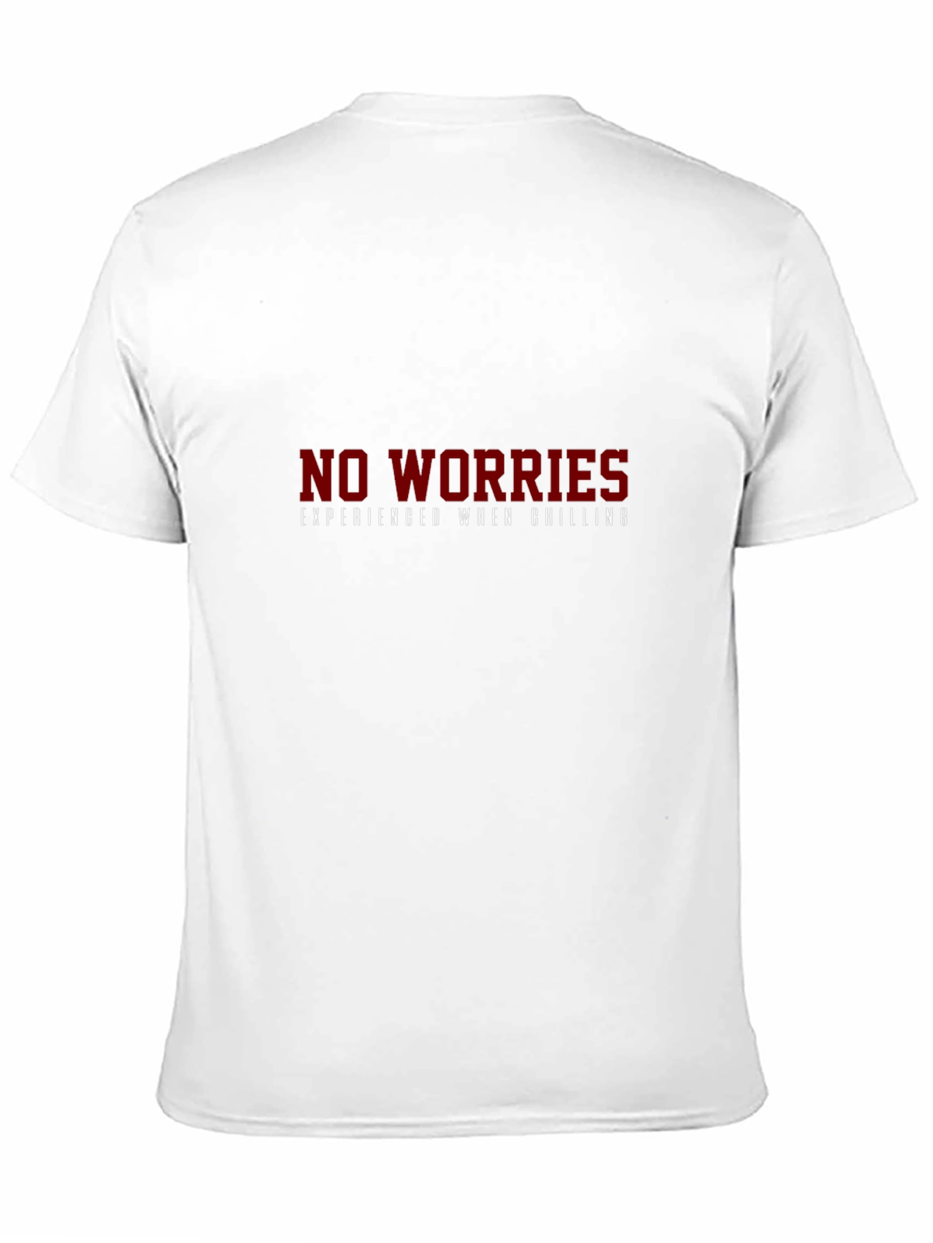 No Worries Chilling Black T-Shirt