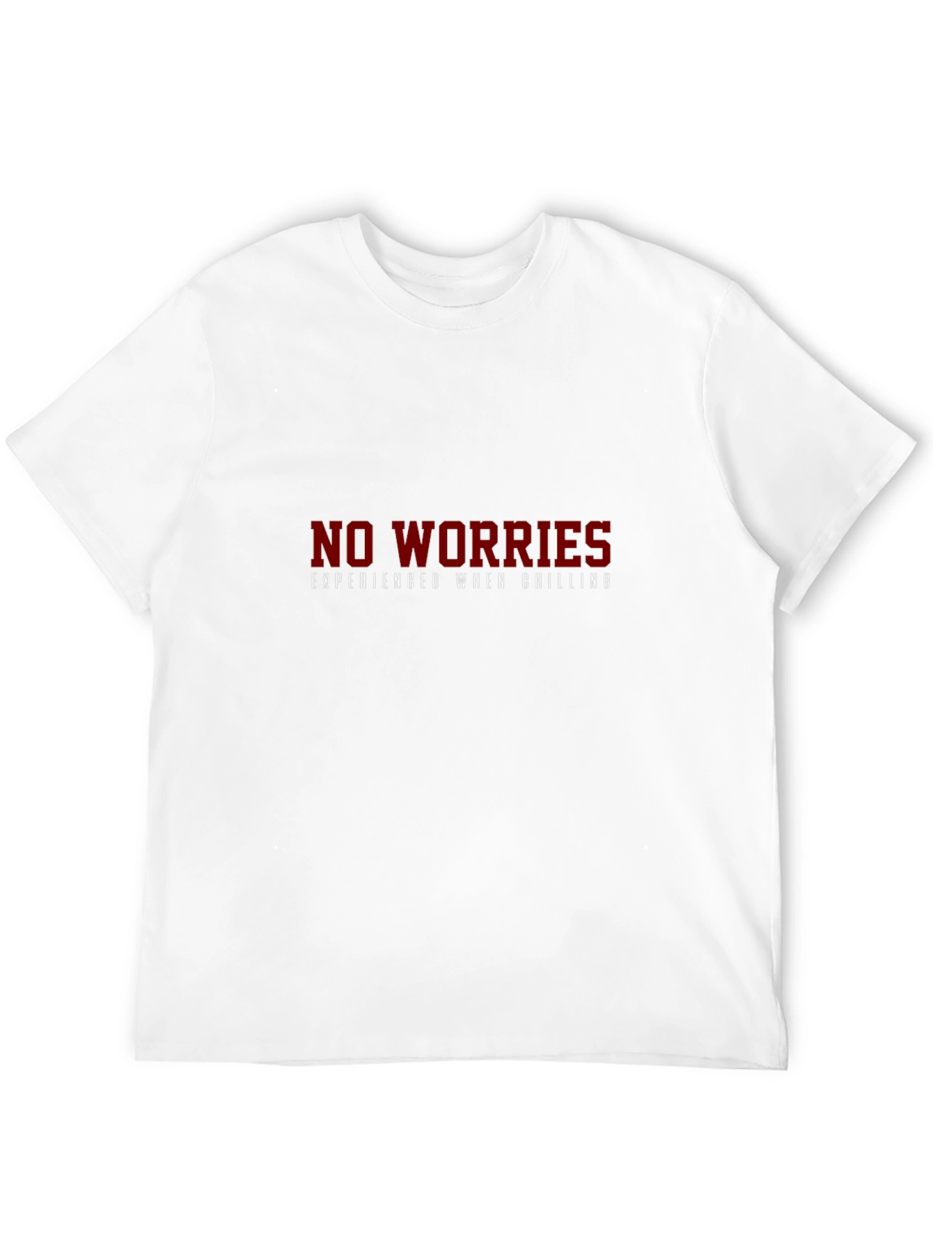 No Worries Chilling Black T-Shirt